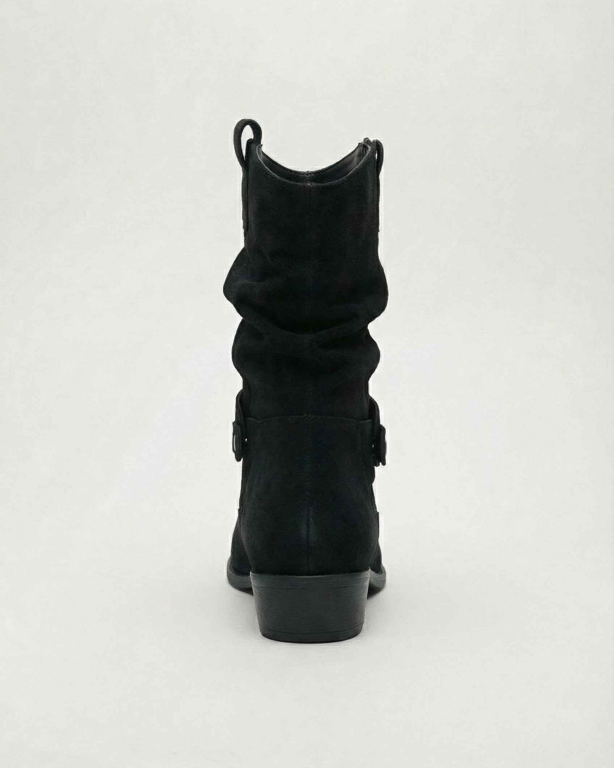 Victoria black suede ankle boots for women by Lumina Wear with sturdy sole, stylish design, and ankle height.