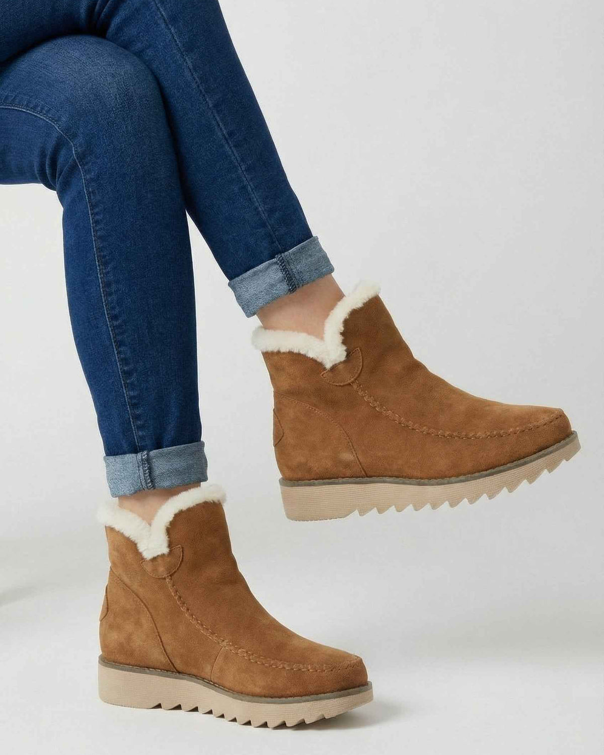 Victoria chic brown ankle boots by Lumina Wear featuring warm lining, stylish design, and ankle-height fit.