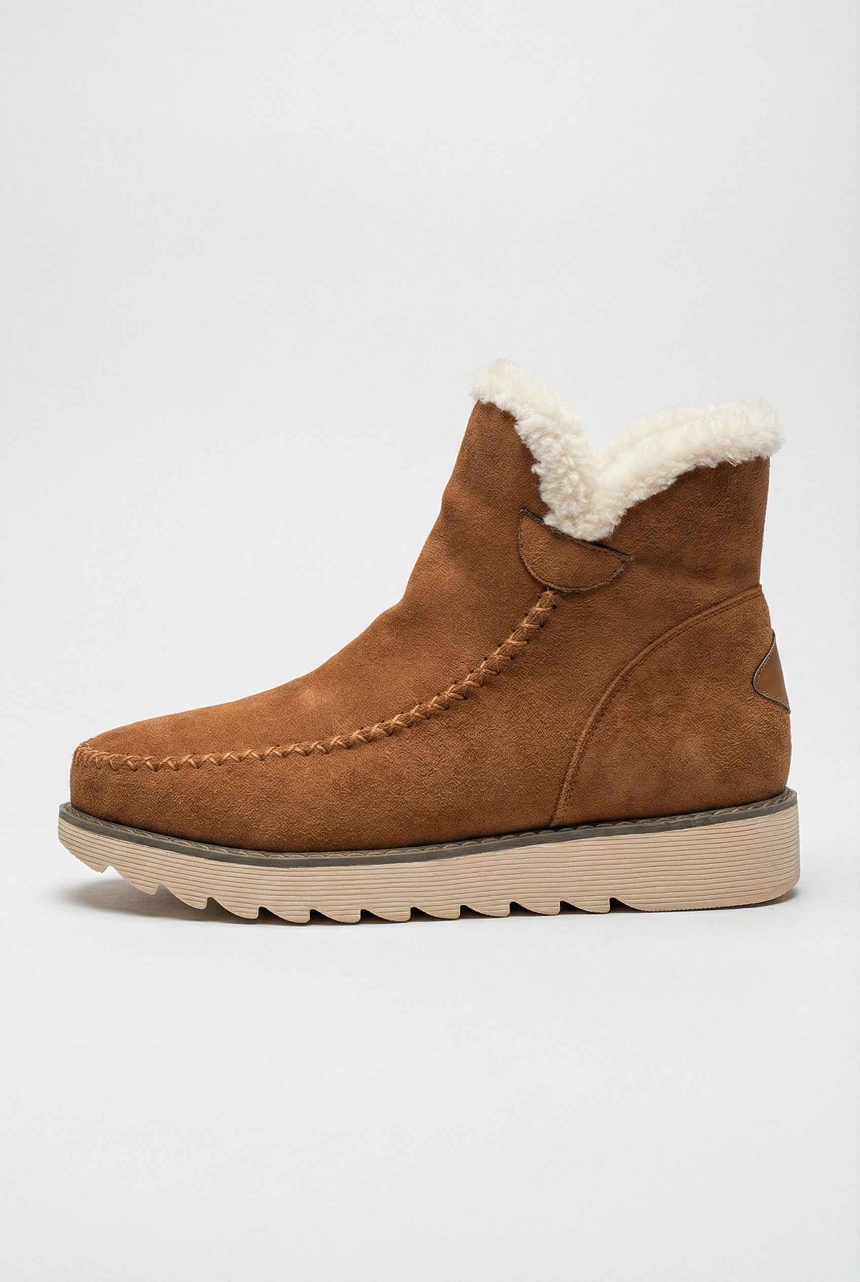 Lumina Wear Victoria chic brown ankle boots with warm lining, stylish design and comfortable fit for everyday wear.