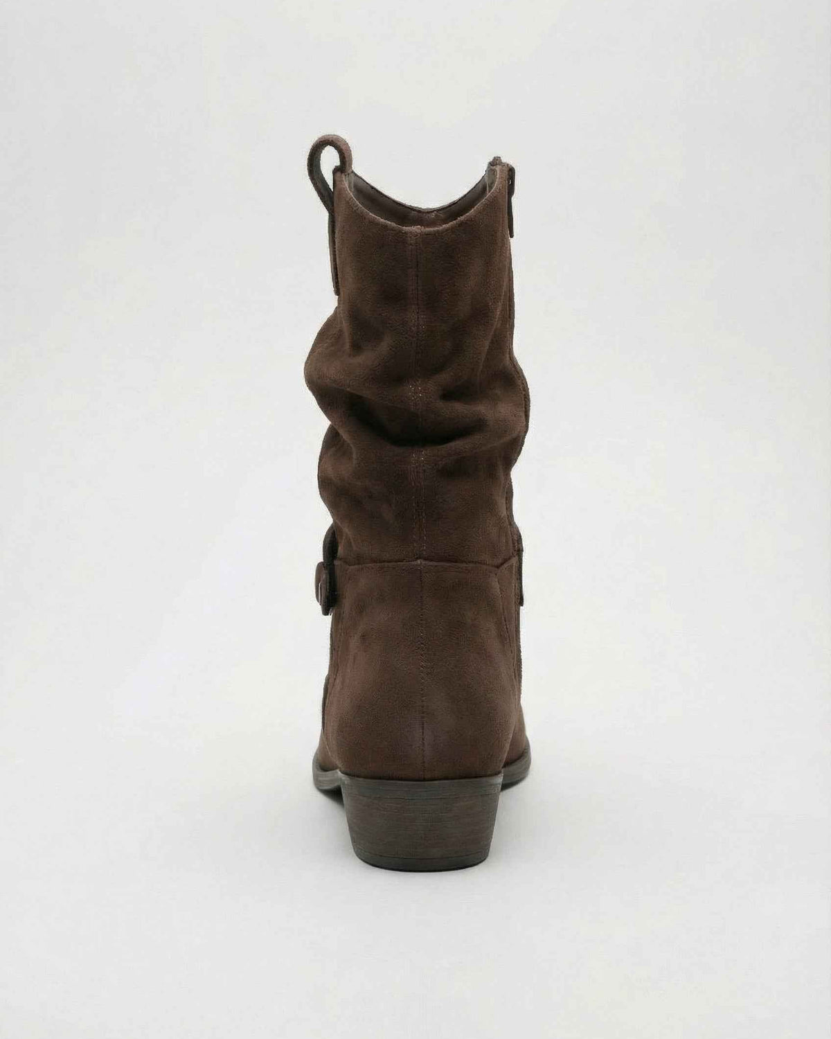 Victoria dark brown suede ankle boots by Lumina Wear with warm lining, stylish for women’s fall and winter footwear.