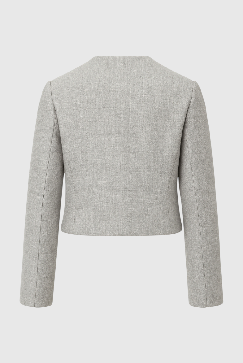 Victoria gray short jacket by Lumina Wear, stylish versatile jacket with chic design and casual fit for everyday wear.