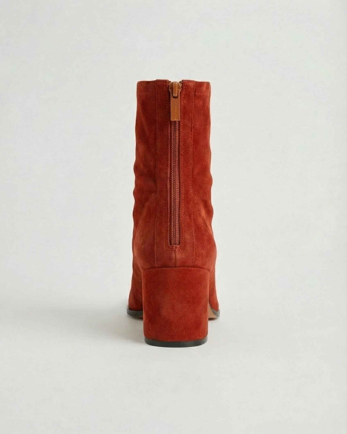 Red Victoria Lumina Wear mid-calf boots for women featuring a chic retro style and statement heel, perfect for stylish fall outfits.