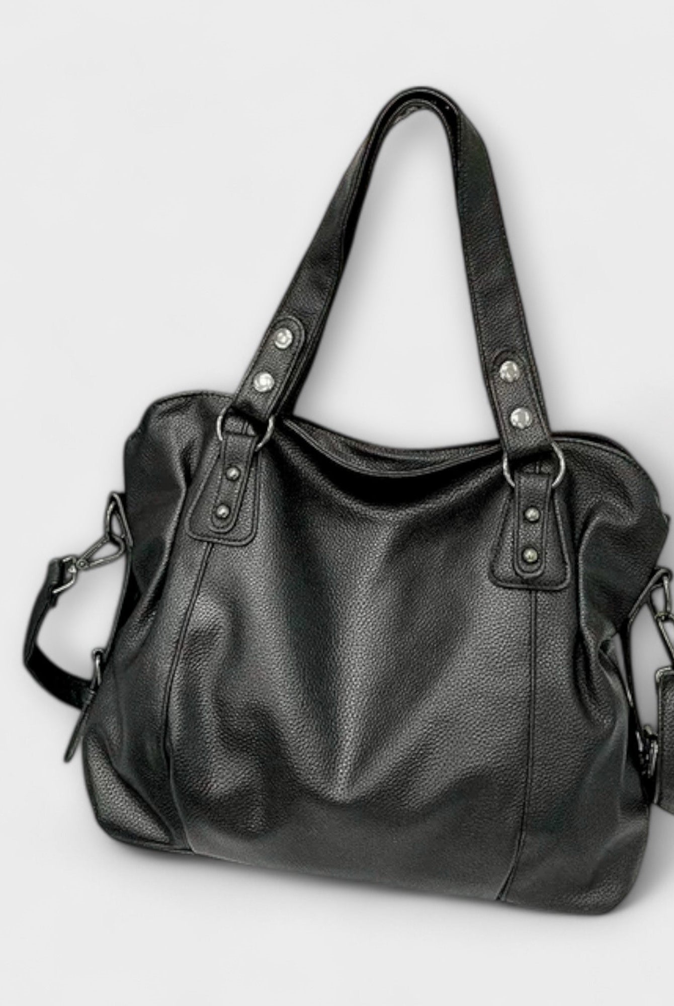 Beige Lumina Victoria structured hobo shoulder bag with dual straps, featuring a chic, modern design and elegant craftsmanship.