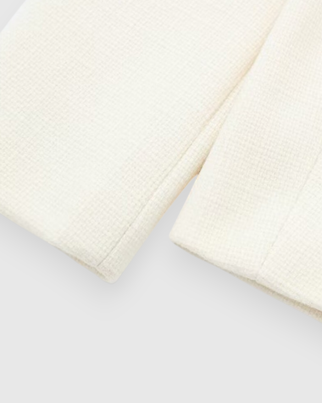 White tailored short jacket from Lumina Wear, Victoria style, featuring a chic, versatile design for stylish casual or semi-formal wear.