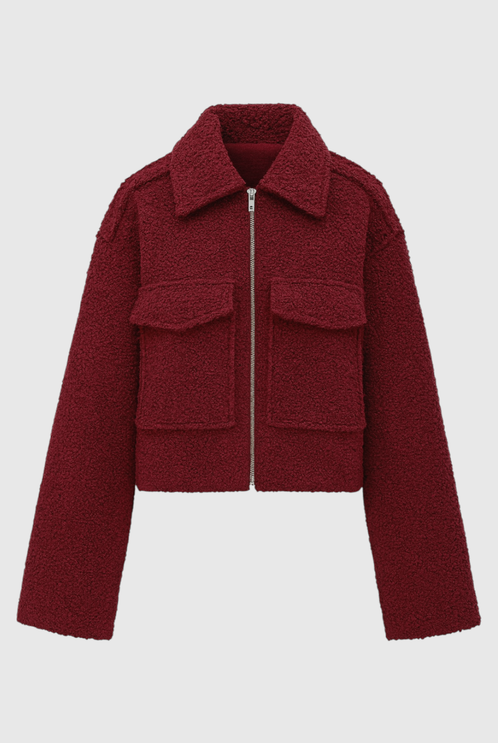 Victoria white zip-up jacket with vintage lapel by Lumina Wear, stylish women's coat featuring a chic design.