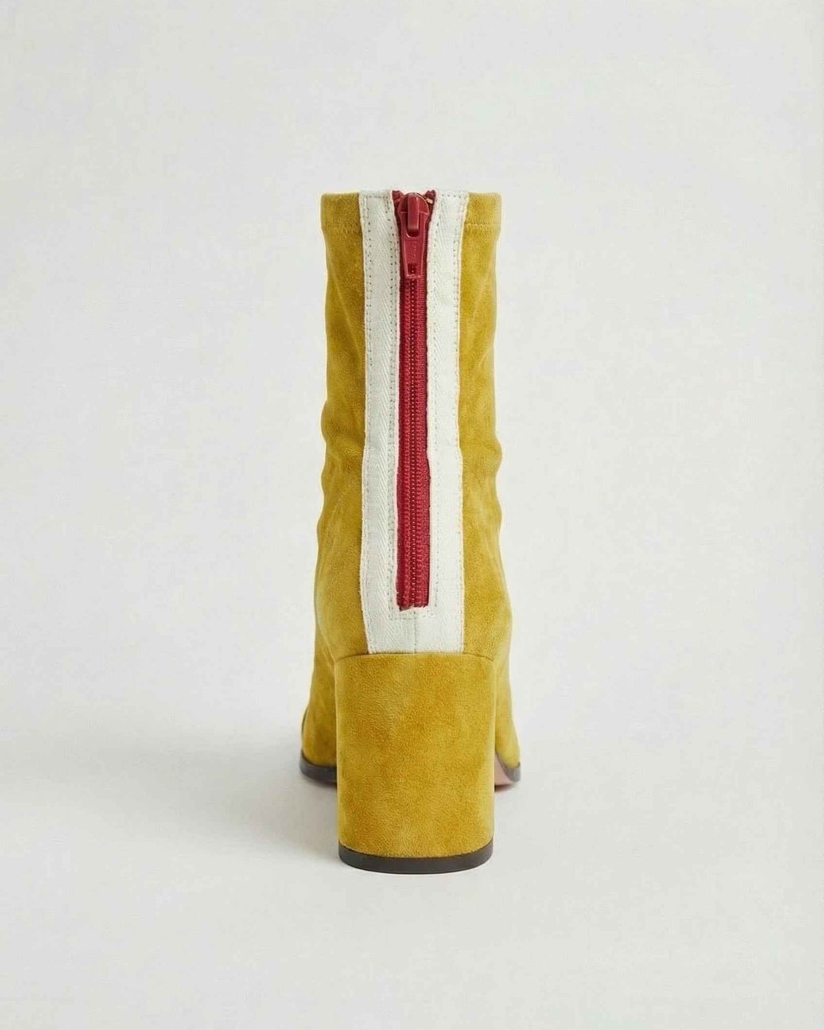 Victoria Lumina yellow mid-calf boots for women with warm lining, stylish comfort, and knee-high design.