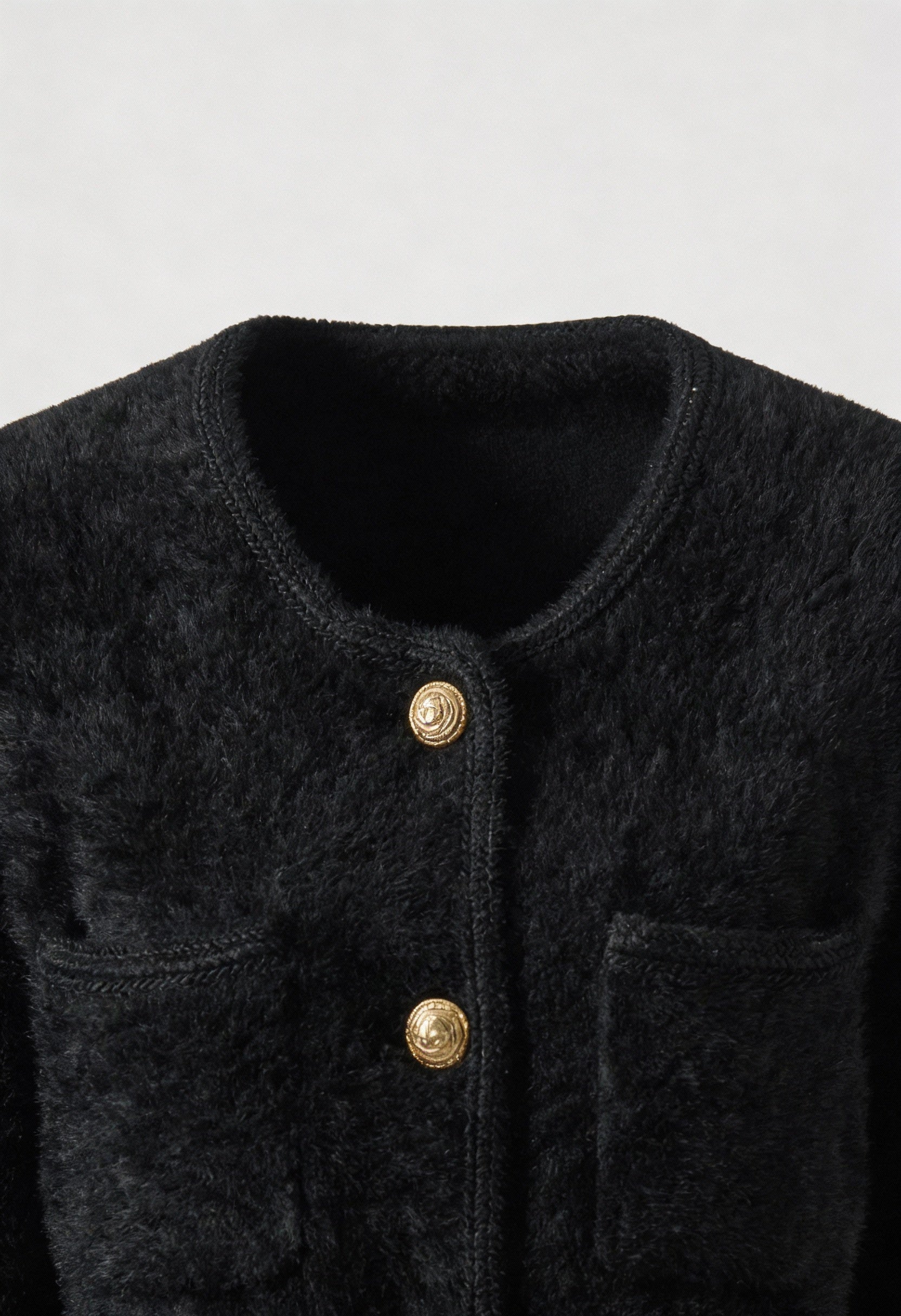 Victoria black long cardigan sweater with open front by Lumina Wear, cozy and stylish for layered winter outfits.