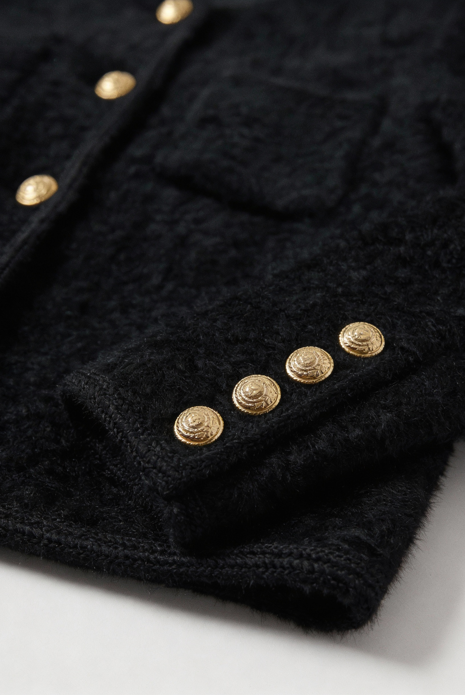 Lumina Wear Victoria cozy black long cardigan sweater with open front design, soft knit fabric, and relaxed fit.
