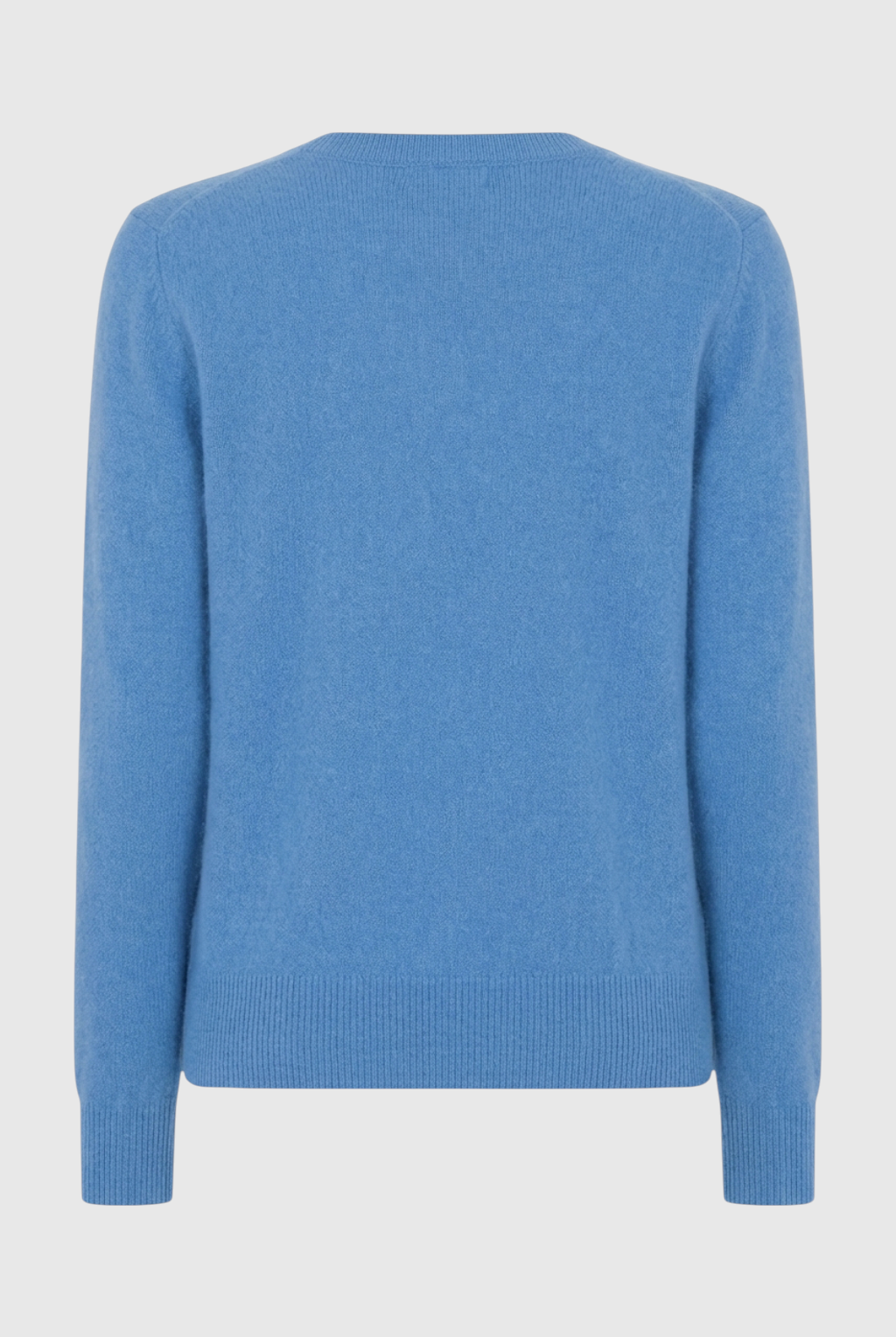 Blue Victoria Lumina Wear women's V-neck sweater with a cozy, flattering fit, perfect for casual and everyday wear.