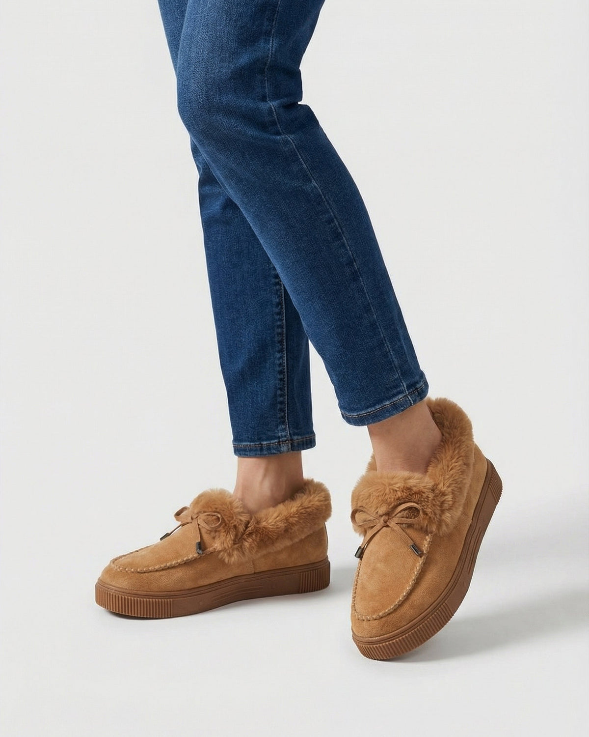 Light brown Victoria ankle boots by Lumina Wear with warm lining, stylish, comfortable footwear for casual or winter wear.
