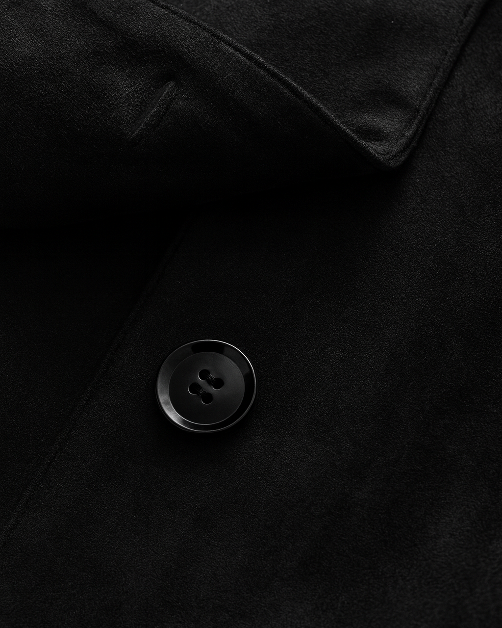 Elegant black Victoria short jacket by Lumina Wear featuring an O-neck and pockets, perfect for stylish women.