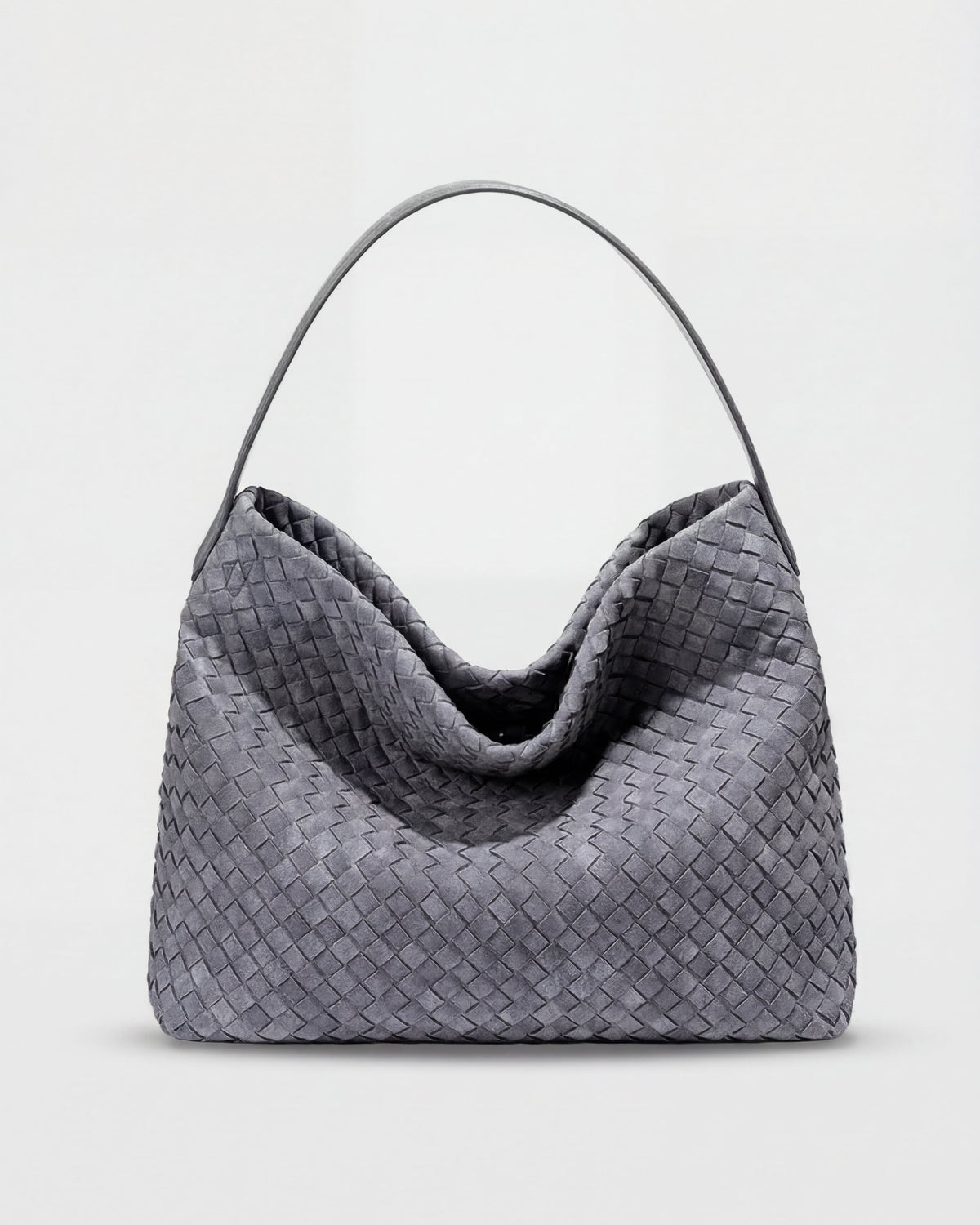 Elegant black suede tote bag by Lumina Wear featuring a spacious design and stylish handbag for everyday use.