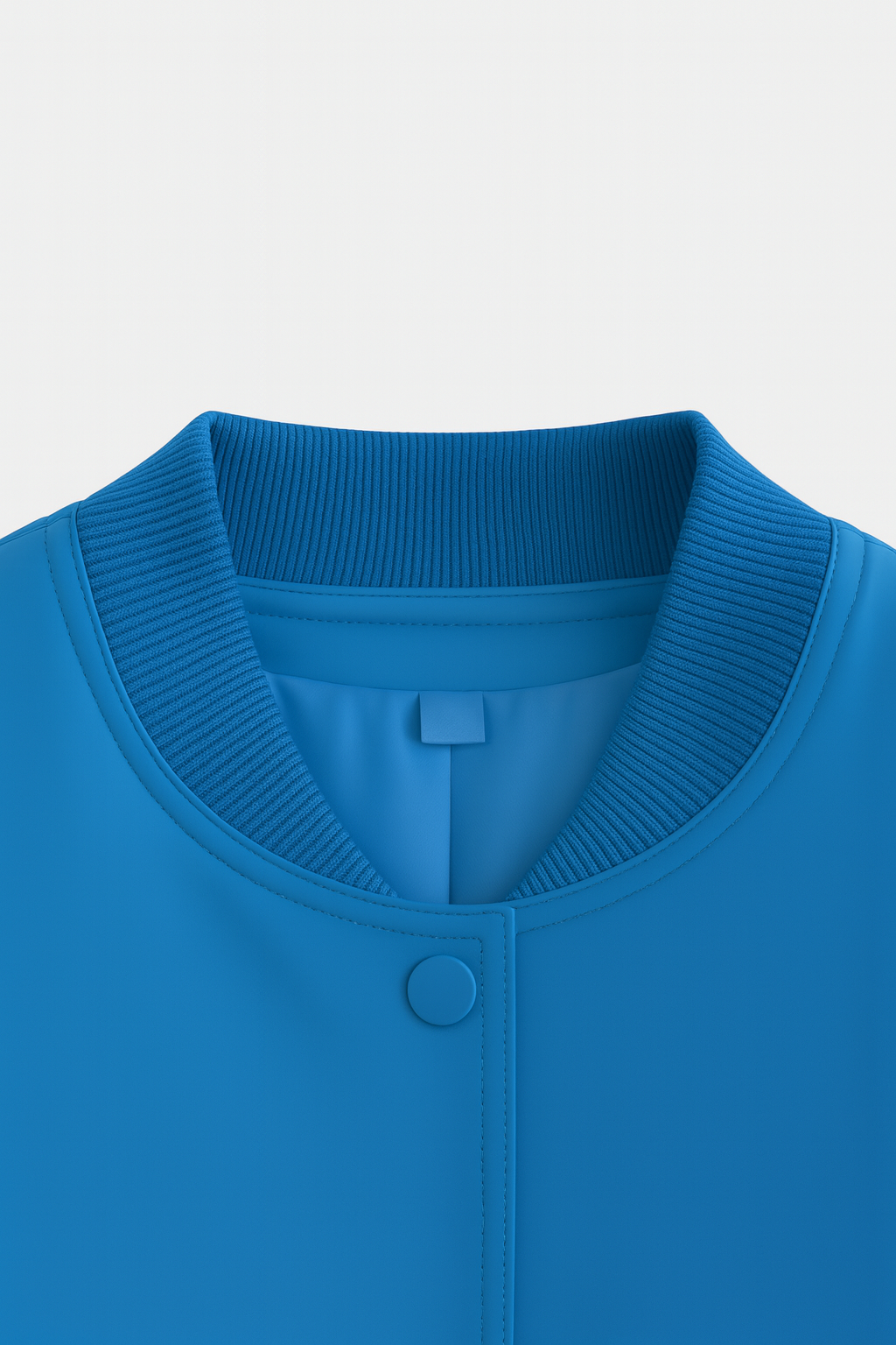 Elegant blue Victoria bomber jacket by Lumina Wear, featuring a timeless design and stylish fit, perfect for casual and chic looks.