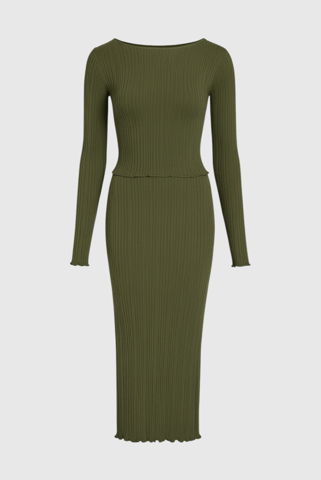 Elegant knitted maxi skirt set by Lumina Wear featuring a flattering fit, perfect for stylish women's skirts.