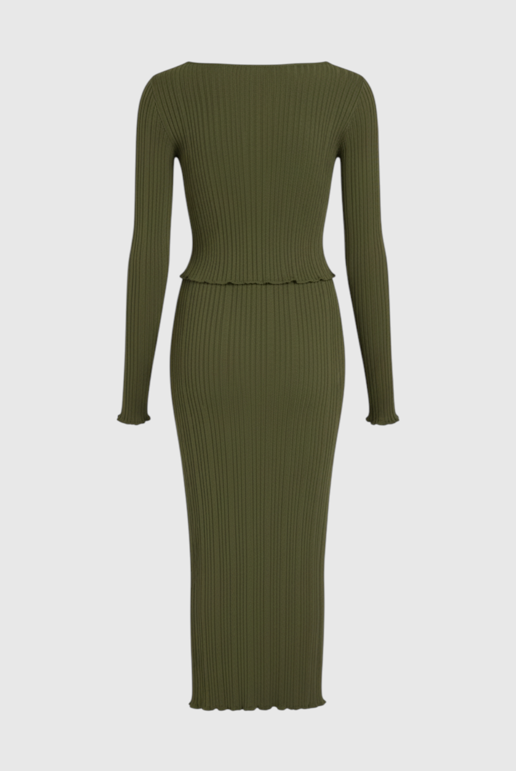 Victoria women's knitted maxi skirt set by Lumina Wear, featuring an elegant design and flattering fit, perfect for stylish outfits.