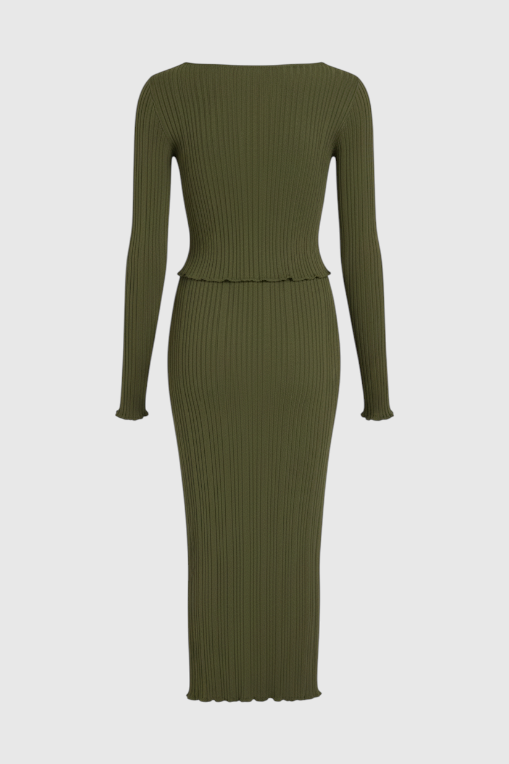 Victoria women's knitted maxi skirt set by Lumina Wear, featuring an elegant design and flattering fit, perfect for stylish outfits.