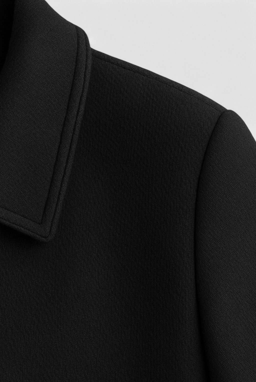 Elegant lightweight black windbreaker jacket by Lumina Wear, featuring a flattering fit and stylish design.