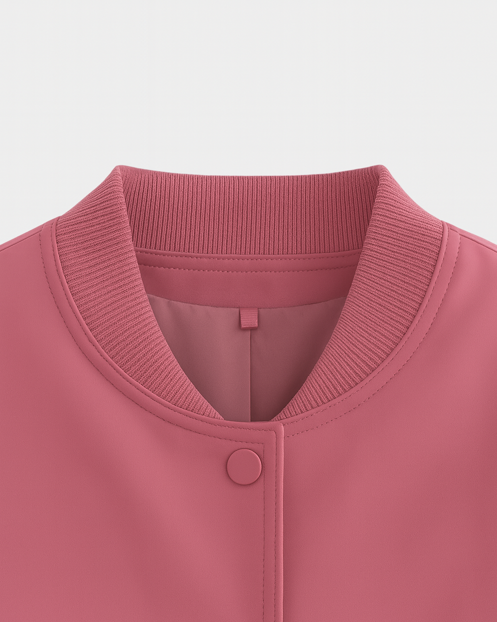 Elegant pink bomber jacket by Lumina Wear, featuring a timeless design and stylish fit, perfect for casual and chic looks.