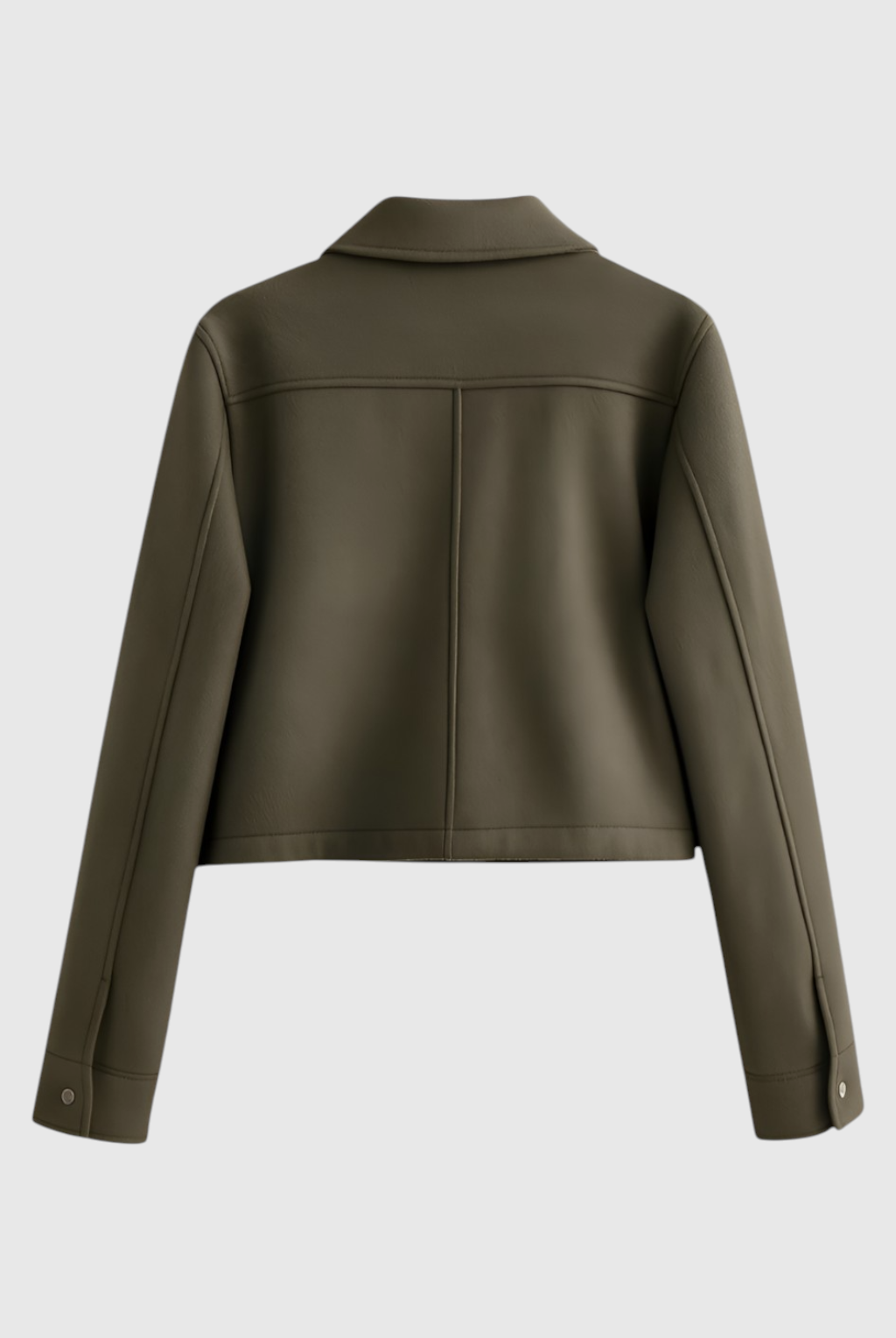 Elegant pink Victoria jacket by Lumina Wear with classic button closure, displayed on a hanger against a neutral background.