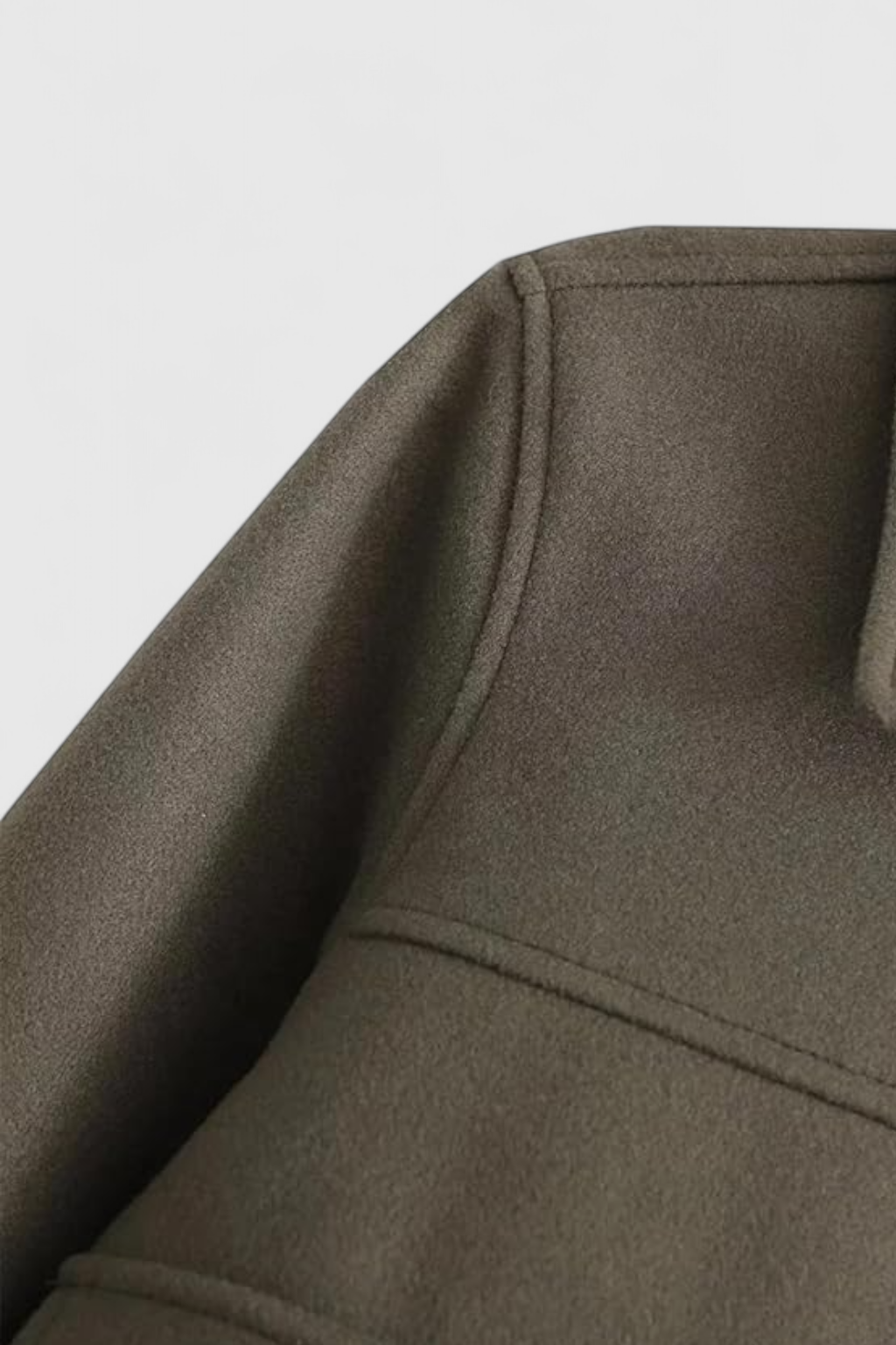 Pink Victoria jacket by Lumina Wear featuring classic button closure and elegant design, shown in army green color.