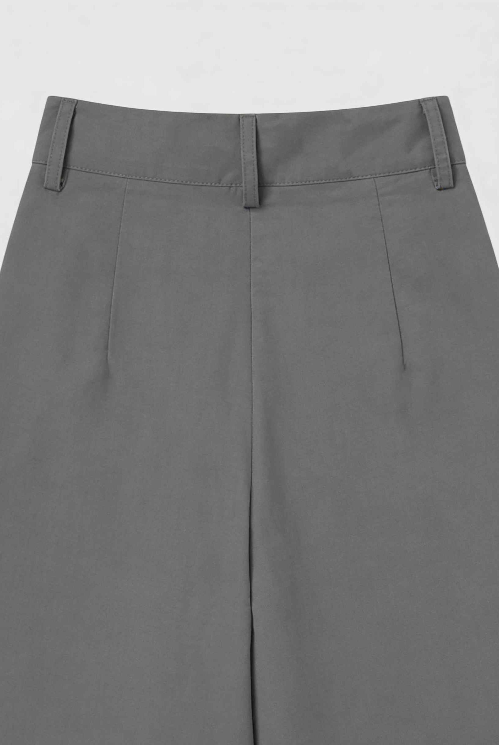 Gray Victoria high-waist Palazzo Pants for women by Lumina Wear, featuring a flowy, wide-leg design and comfortable fit.