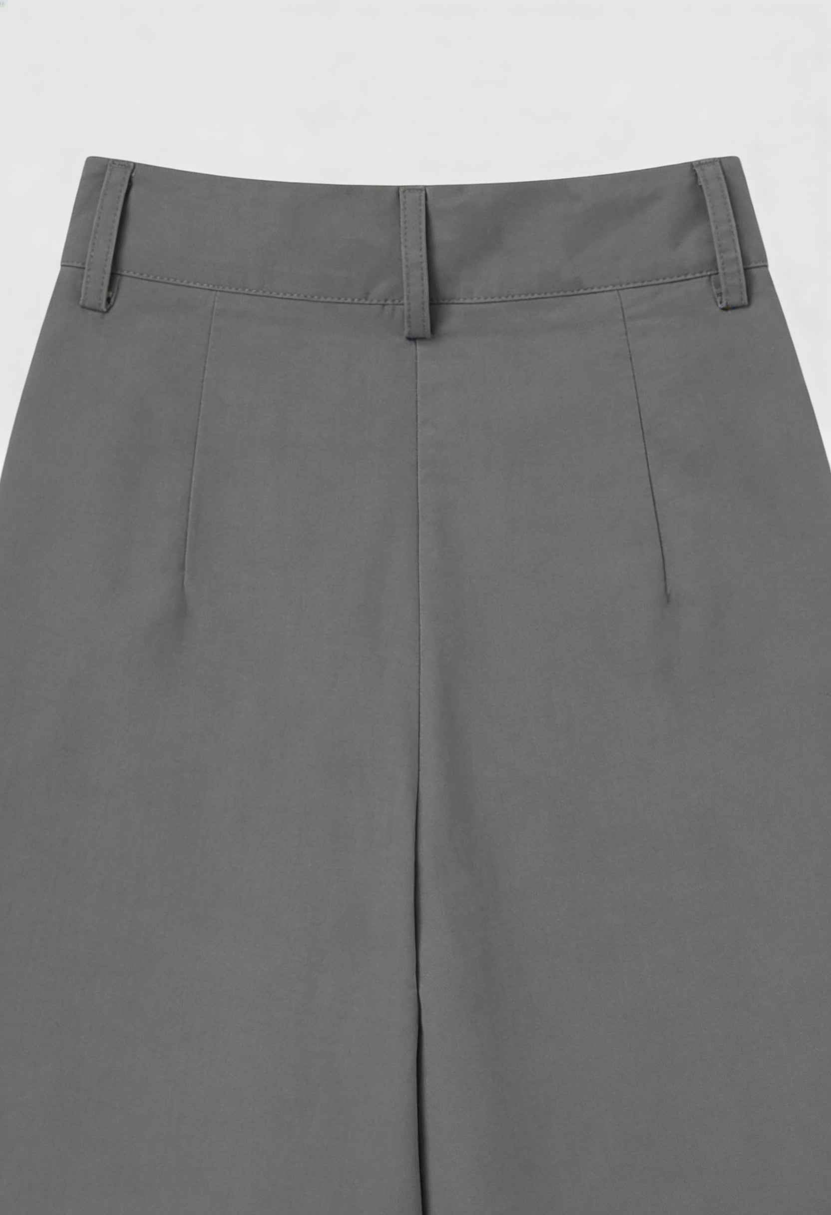 Gray Victoria high-waist Palazzo Pants for women by Lumina Wear, featuring a flowy, wide-leg design and comfortable fit.