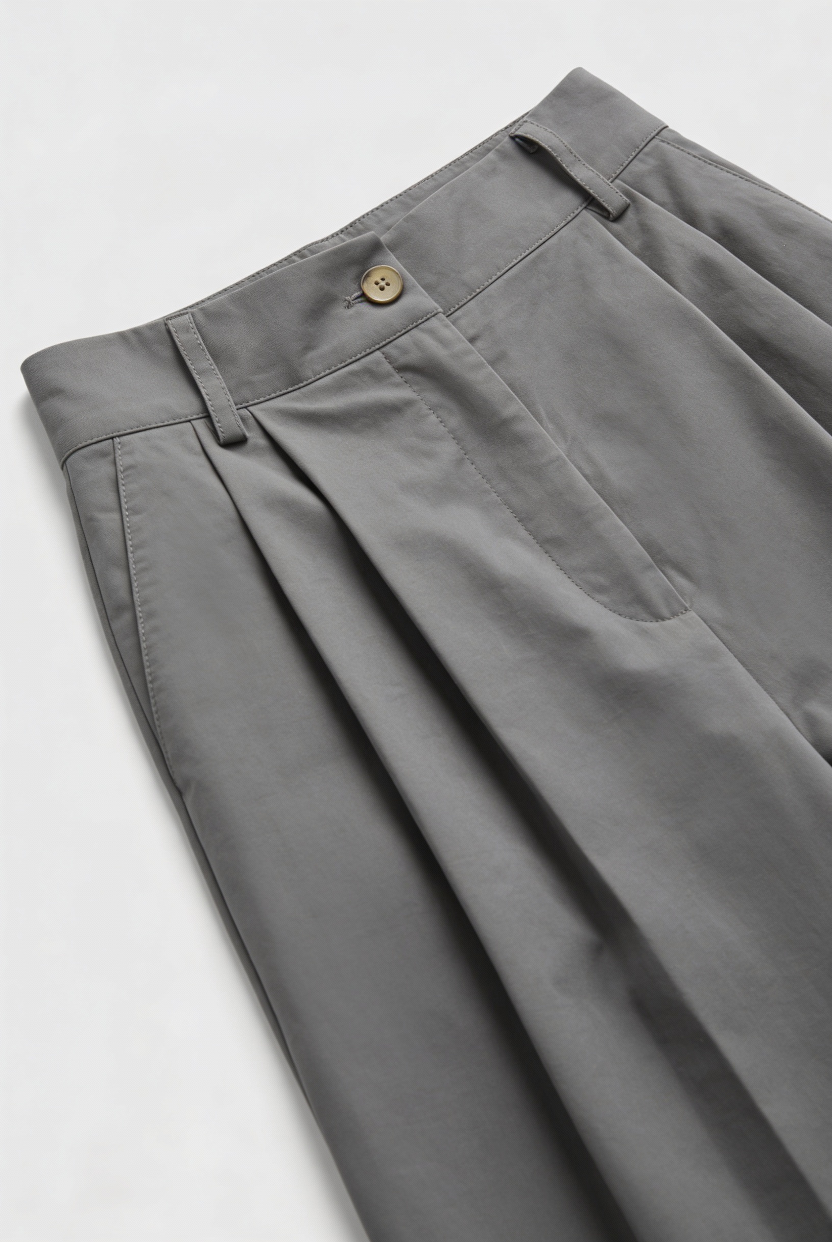 Gray Victoria Lumina high-waist palazzo pants for women, flowing and wide-leg with a comfortable fit, full-length style.