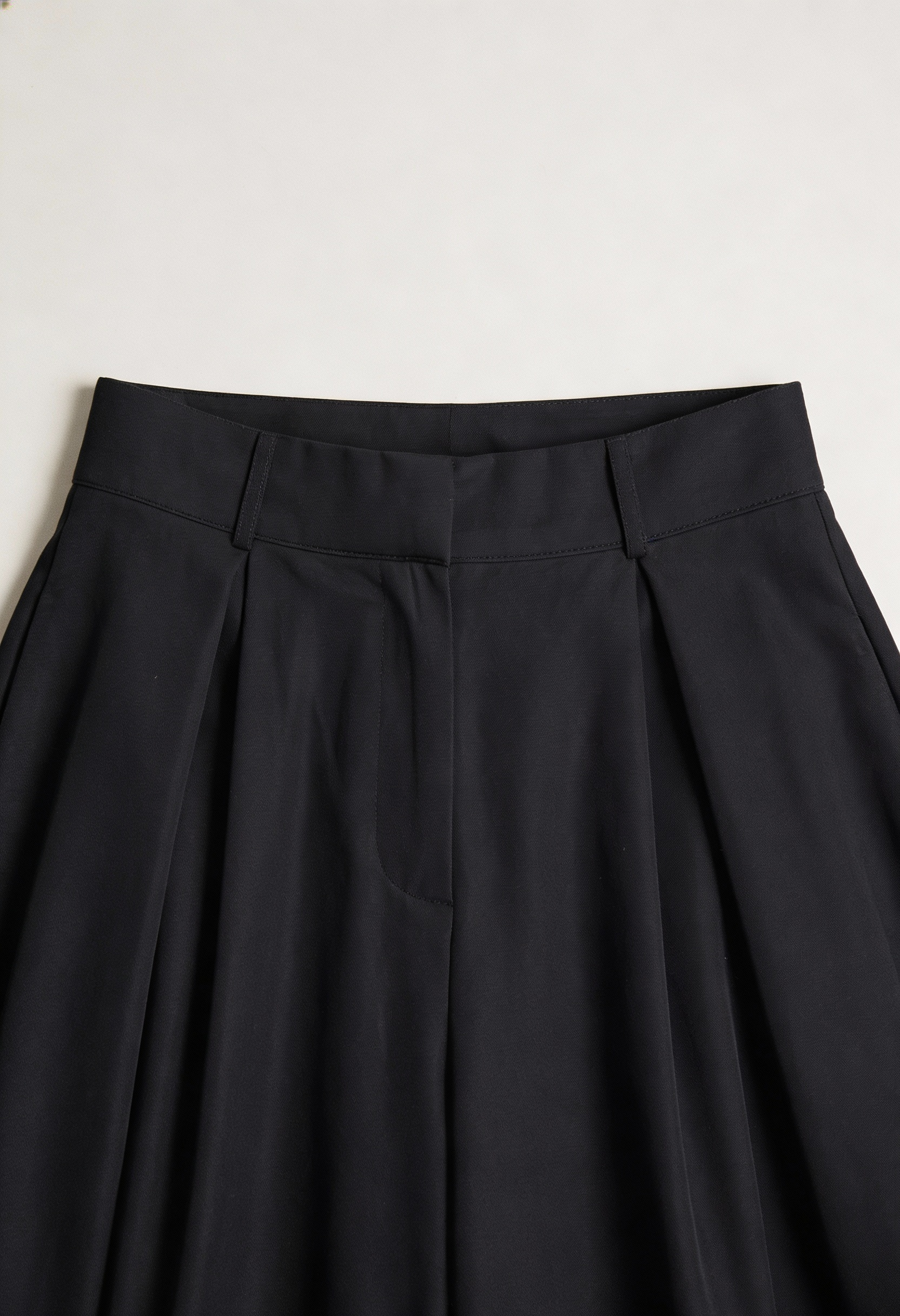 Black Victoria high-waisted wide-leg trousers by Lumina Wear, featuring an elegant fit and stylish design.