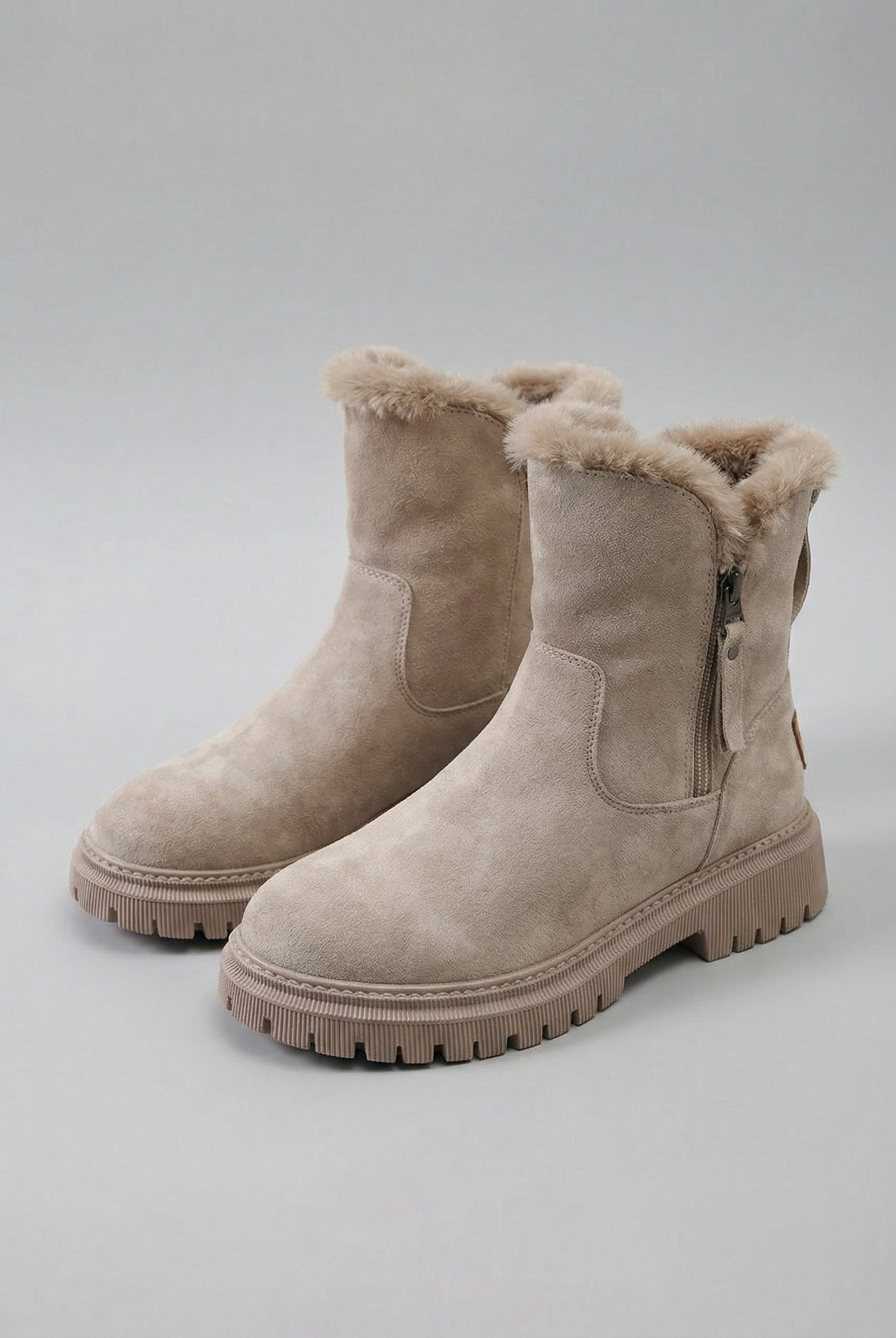 Lumina Wear Victoria waterproof apricot boots with a stylish design and comfortable fit, perfect for wet weather.