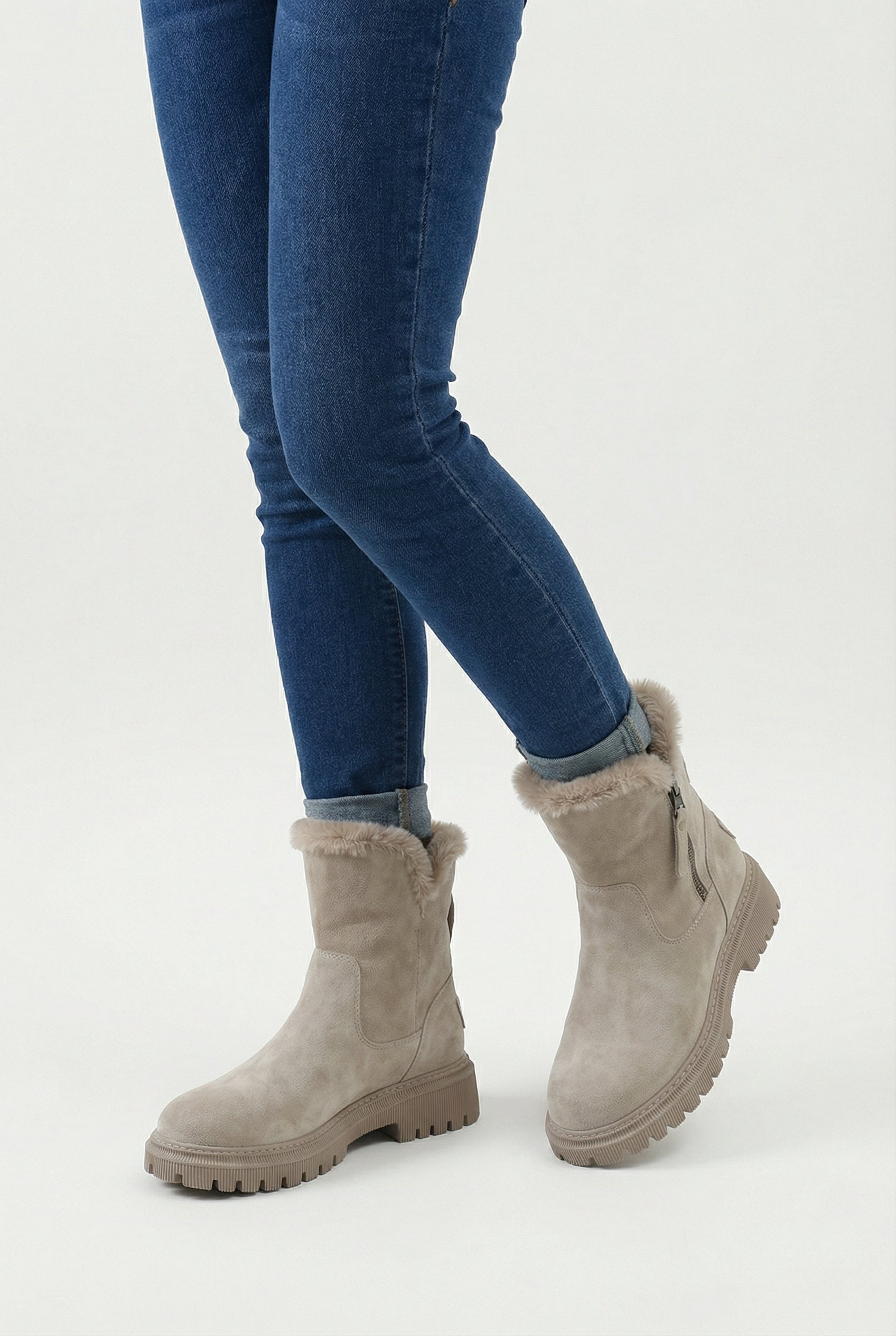 Victoria | Stylish Apricot Waterproof Boots with Comfortable Fit - Lumina 1
