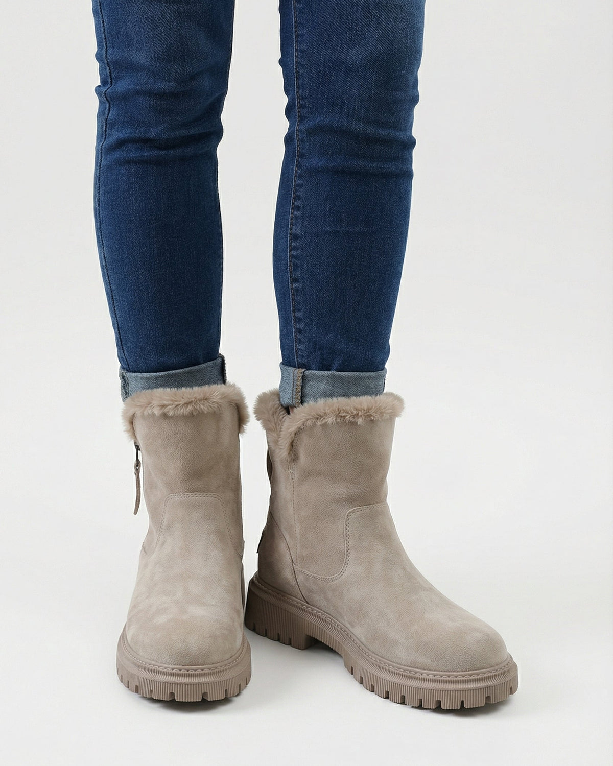 Lumina Wear Victoria waterproof boots in apricot, stylish and comfortable for all-day wear, with a durable waterproof design.