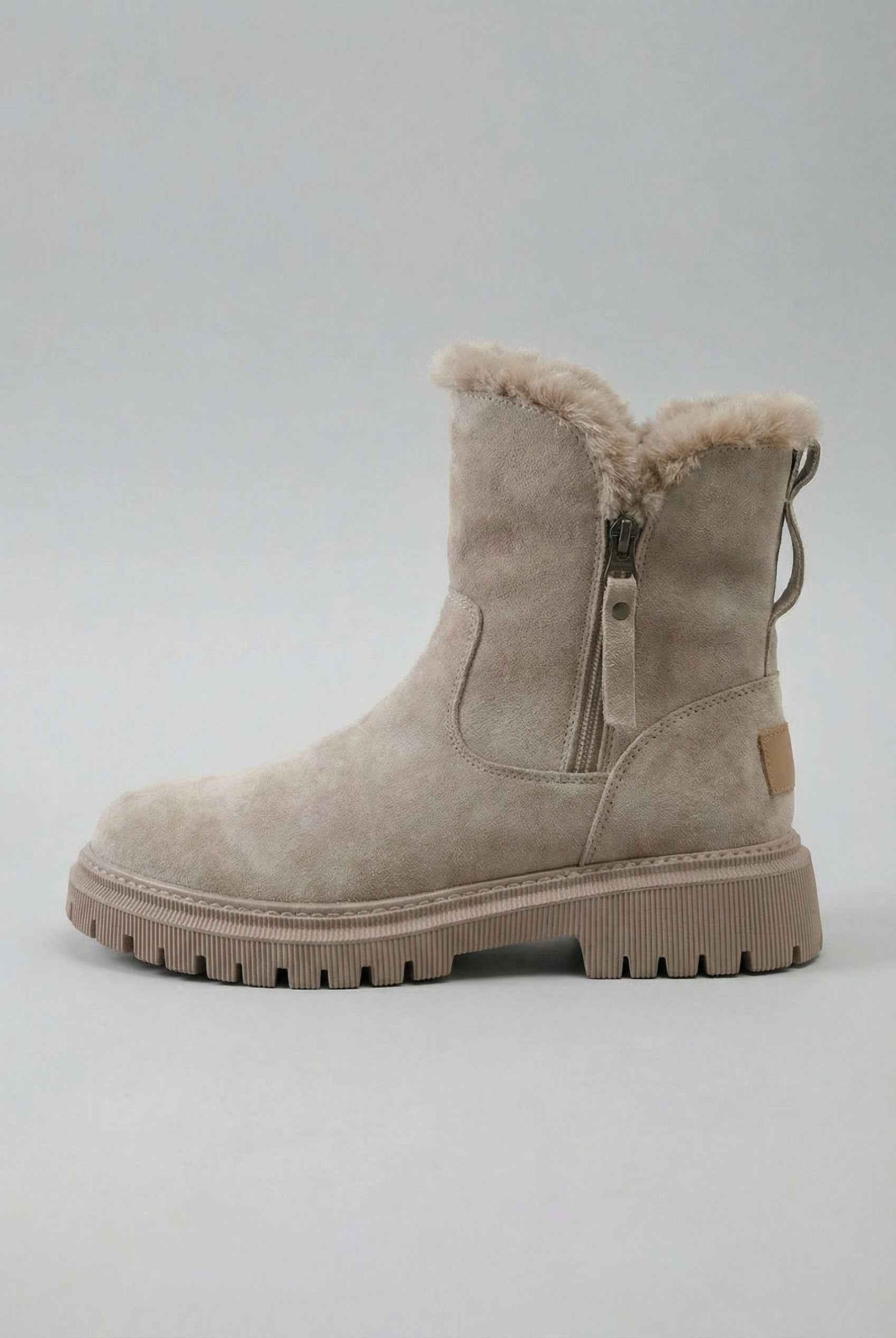 Victoria stylish apricot waterproof boots by Lumina Wear, featuring a comfortable fit and durable design.