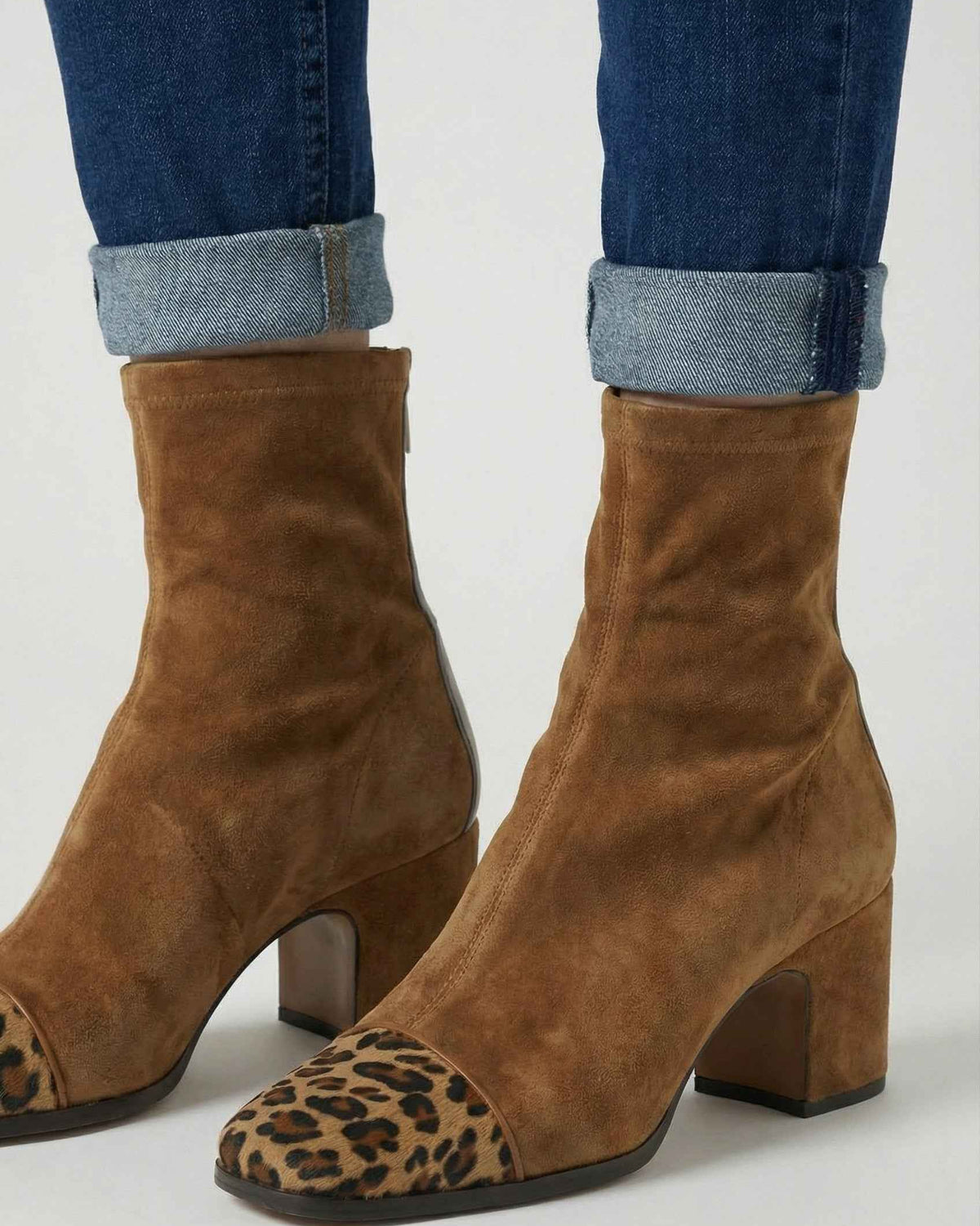 Victoria brown mid-calf boots by Lumina Wear with lace detail, stylish design, perfect for women’s fashion and everyday wear.