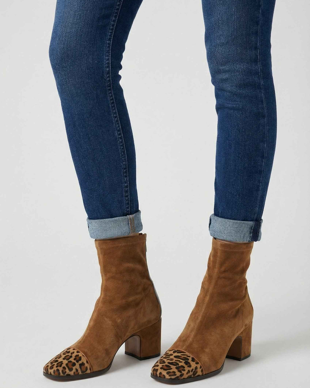 Victoria brown mid-calf boots by Lumina Wear with lace detail, stylish design, perfect for women’s fashion footwear.