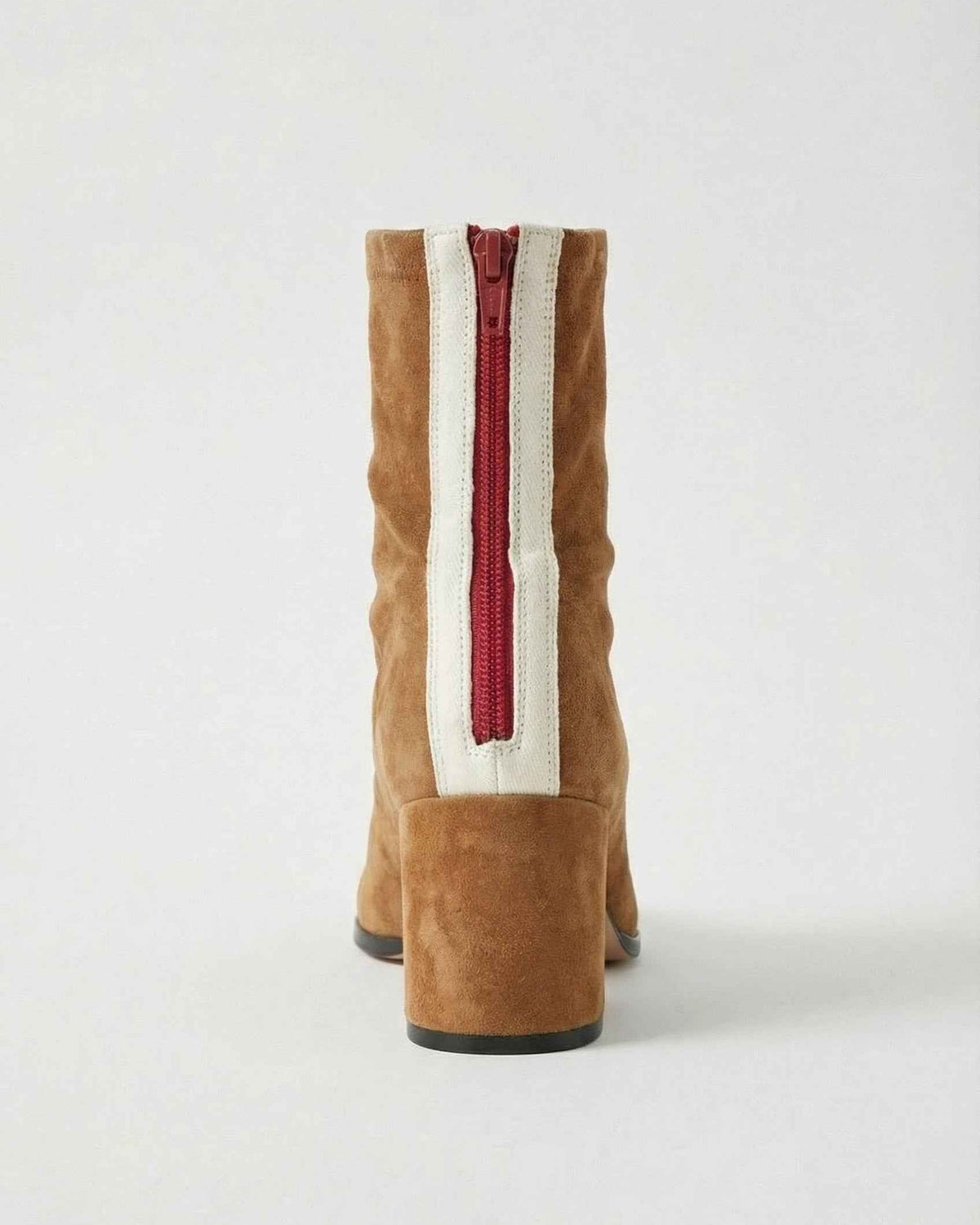 Stylish brown mid-calf boots with lace detail from Lumina Wear, featuring a pointed toe and low heel for women.