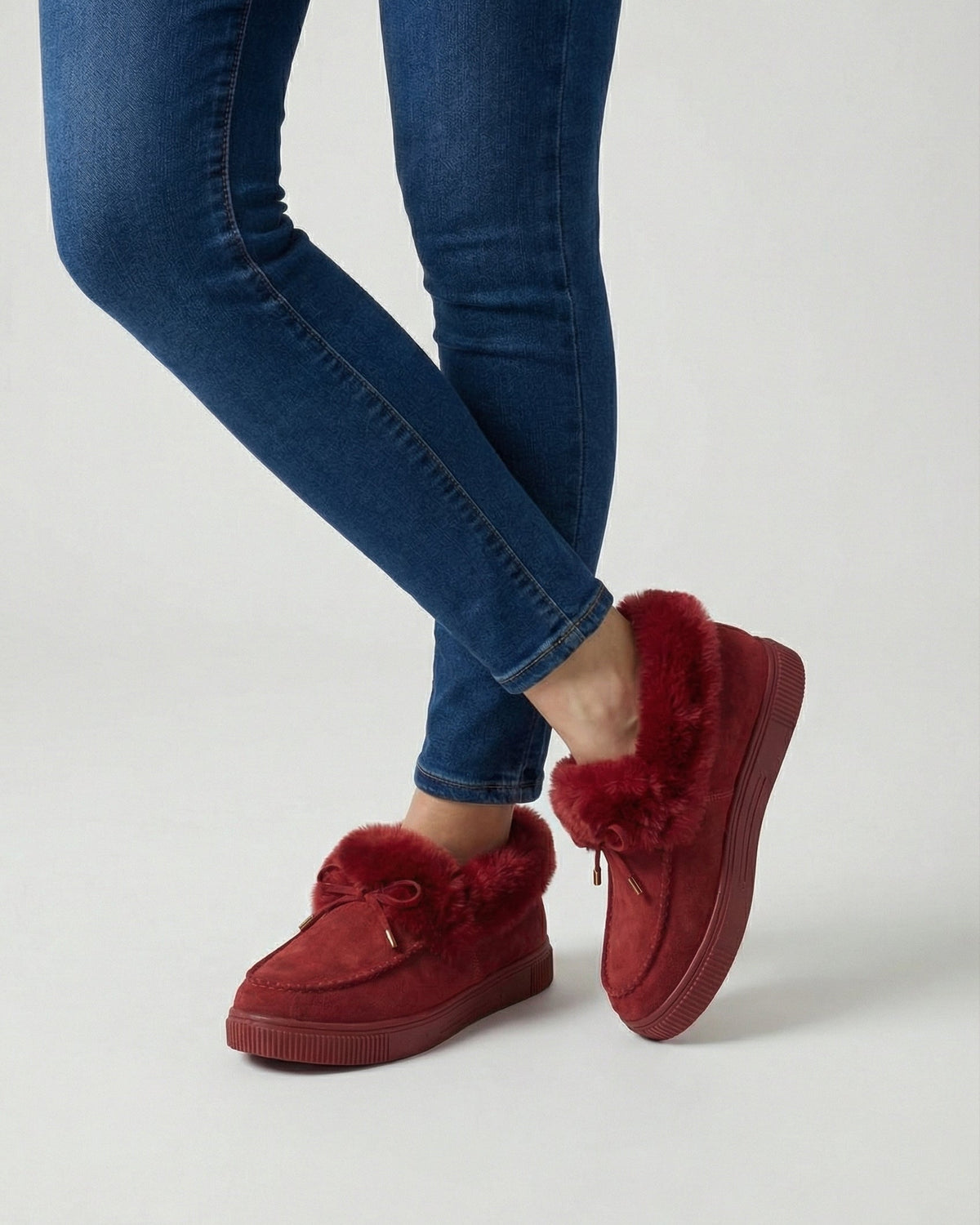 Victoria burgundy winter boots by Lumina Wear with warm lining, stylish design, and sturdy sole for cold weather comfort.