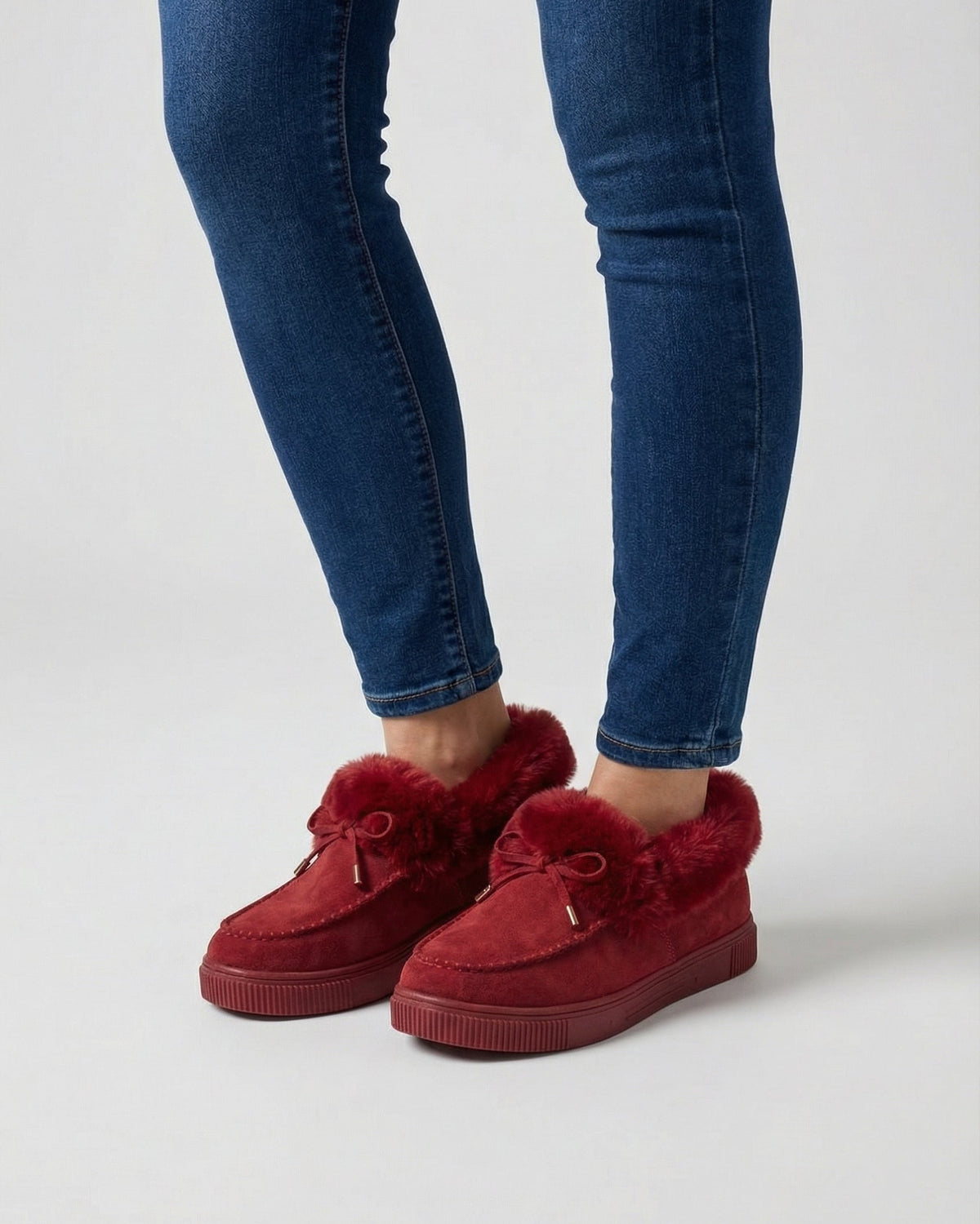 Victoria stylish burgundy winter boots by Lumina Wear with warm lining, featuring a cozy design for women.