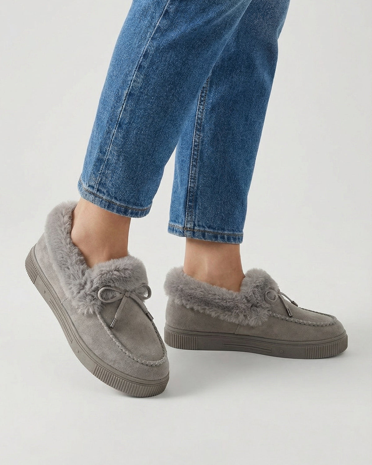 Victoria gray cold weather boots by Lumina Wear featuring a stylish design and comfortable fit for winter wear.