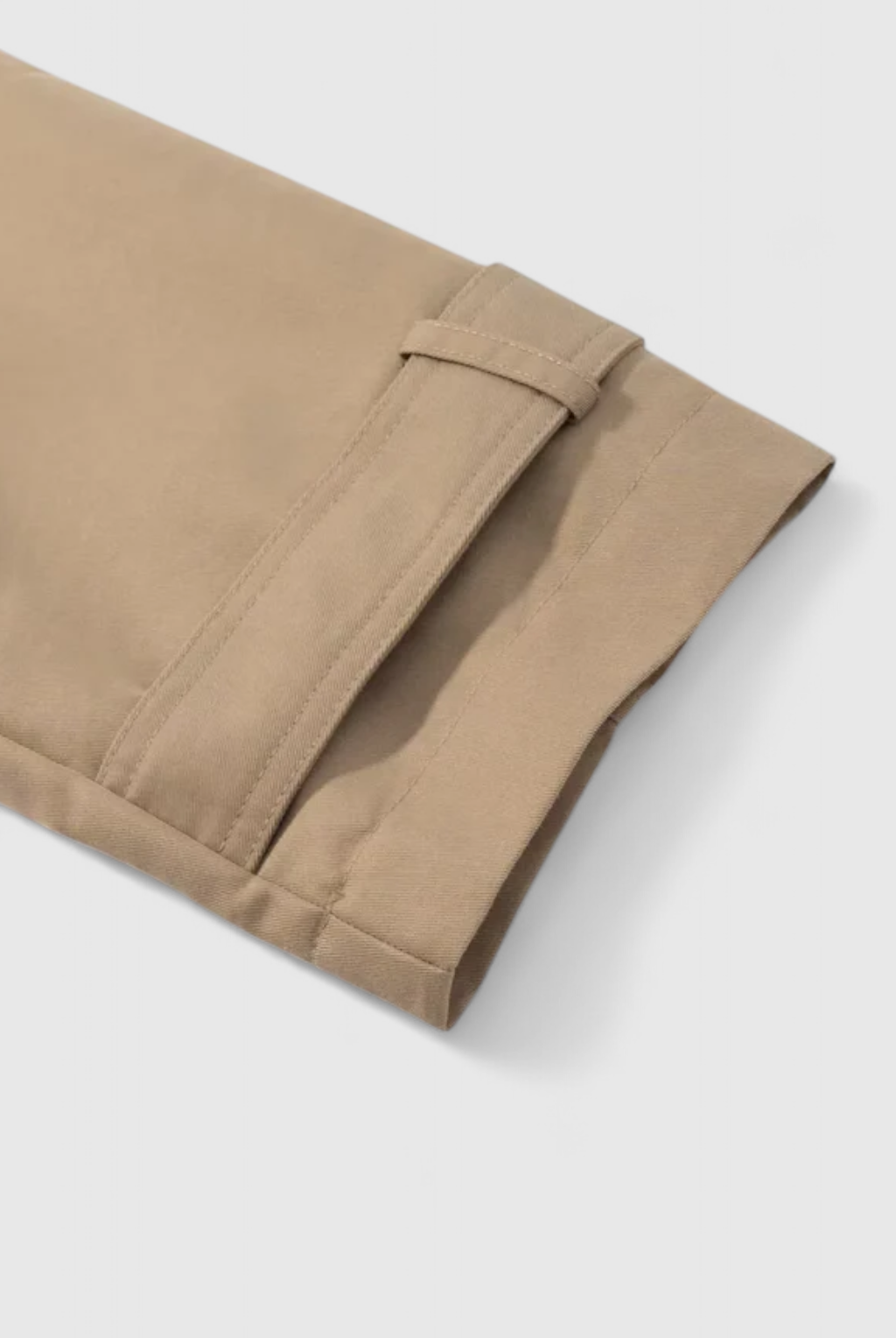 Victoria women's khaki windbreaker with double-breasted design by Lumina Wear, stylish lightweight jacket for women.