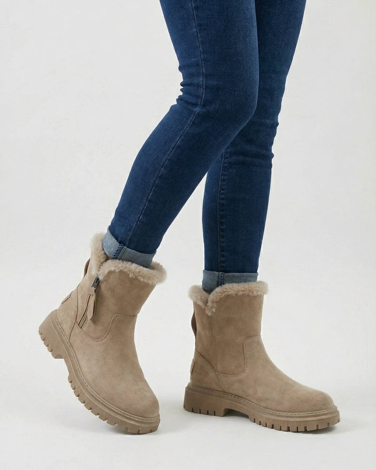 Brown Victoria waterproof winter boots by Lumina Wear with a stylish design and comfortable fit for cold weather.