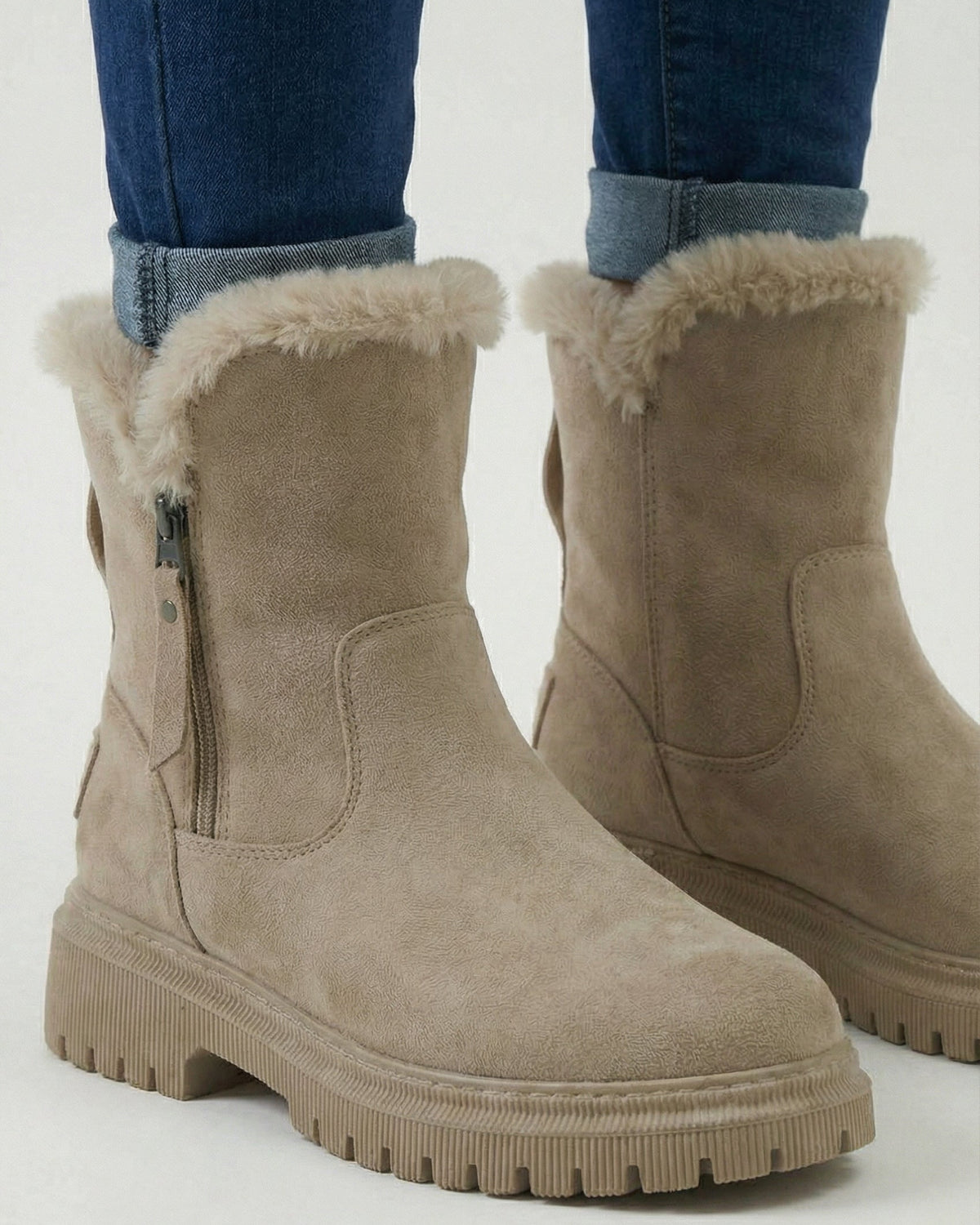 Brown Victoria waterproof winter boots by Lumina Wear with a comfortable fit and stylish design for cold weather.