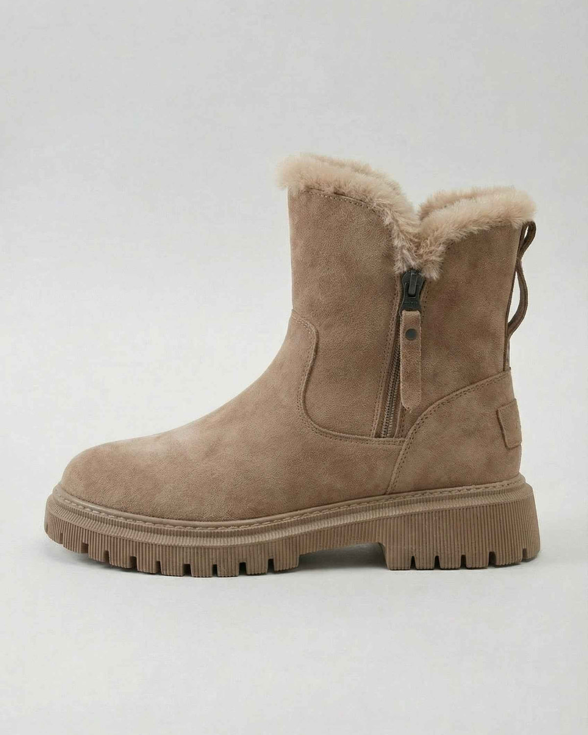 Lumina Wear Victoria waterproof winter boots in brown with a comfortable fit, stylish design, perfect for cold weather.
