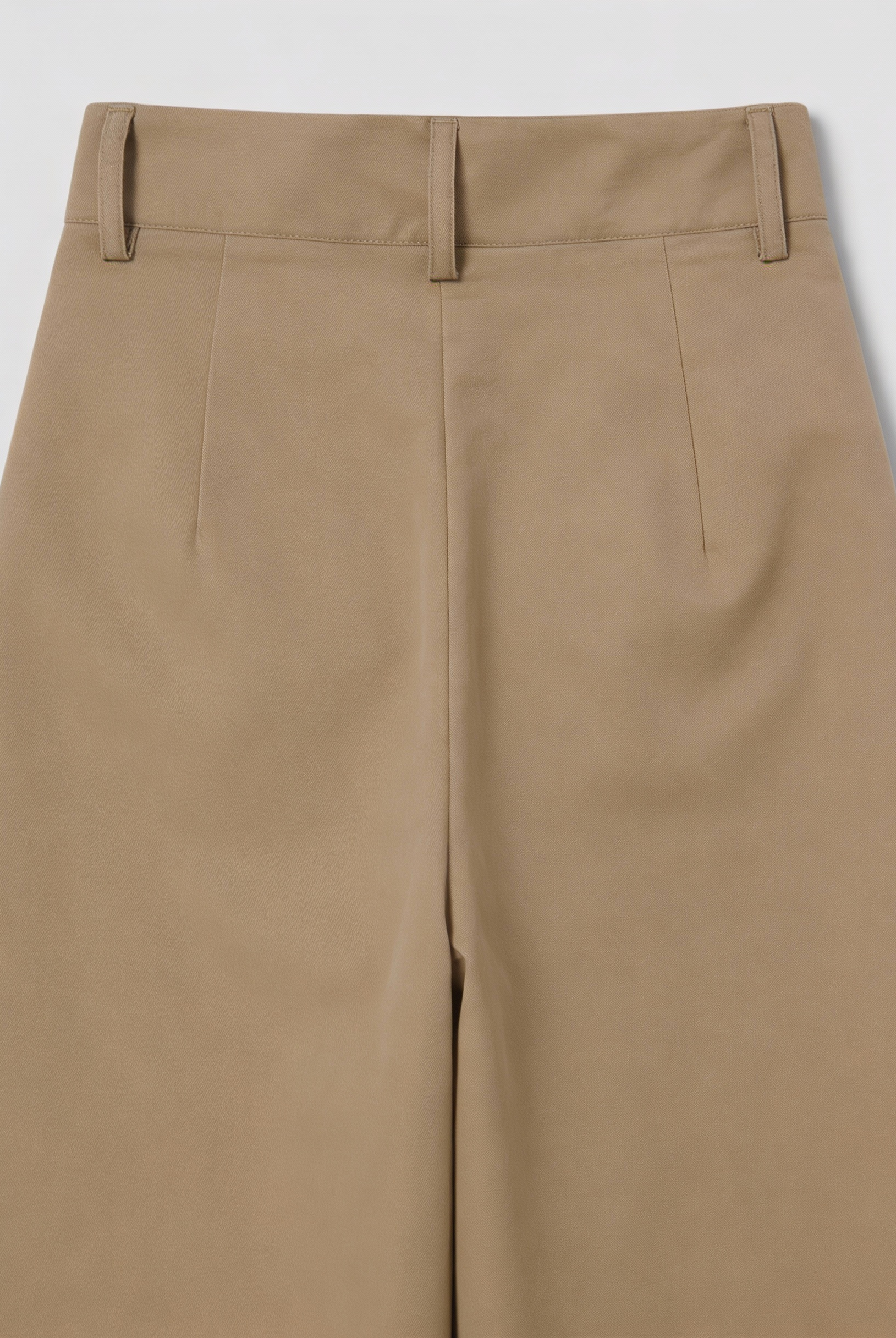 Victoria Lumina high waist flowy palazzo pants for women in khaki, showcasing the tailored fit and wide-leg design.