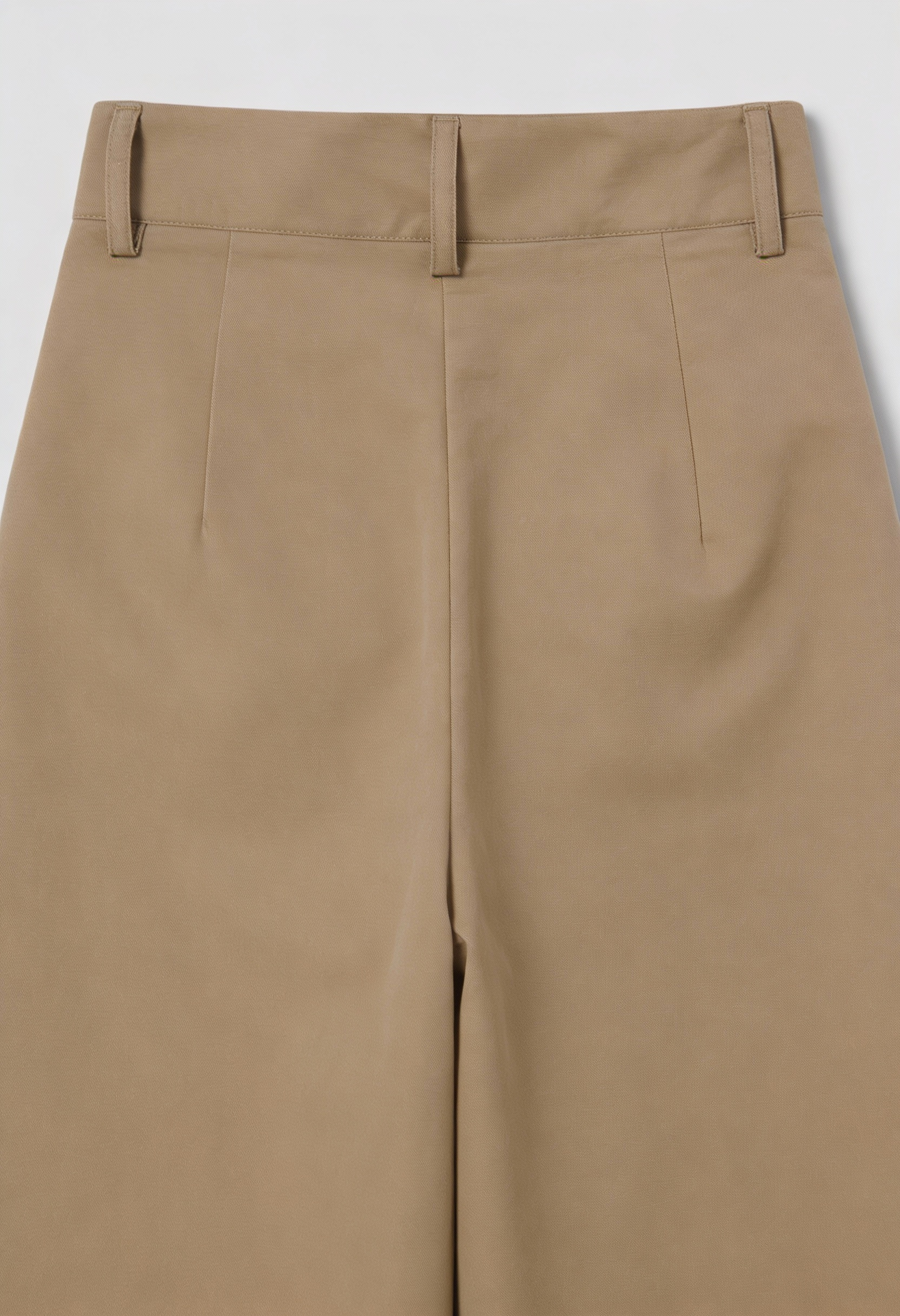 Victoria Lumina high waist flowy palazzo pants for women in khaki, showcasing the tailored fit and wide-leg design.