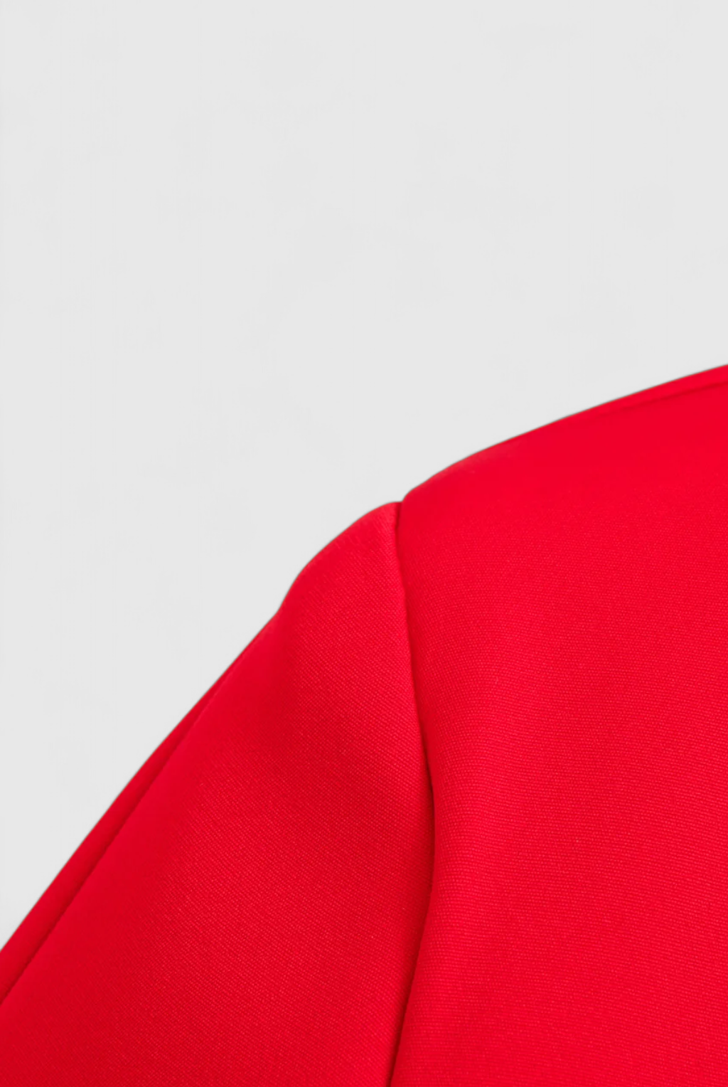 Red Lumina Wear Victoria cropped button jacket for women, stylish fit with flattering design, perfect for trendy outerwear.