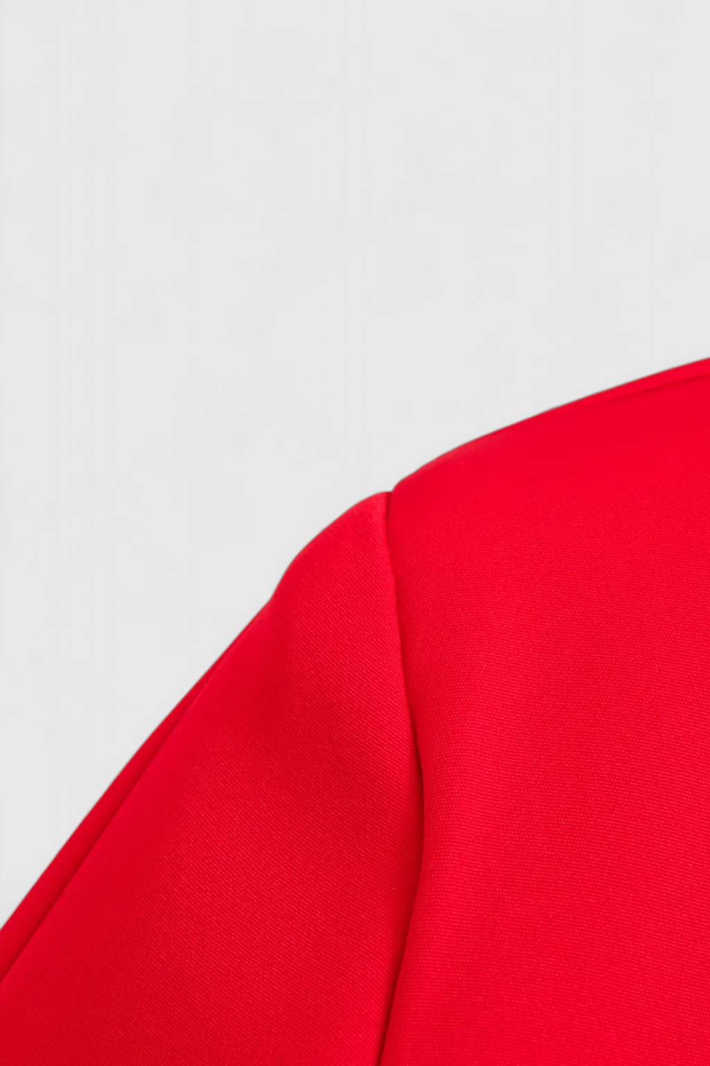 Red Lumina Wear Victoria cropped button jacket for women, stylish fit with flattering design, perfect for trendy outerwear.