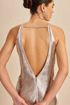 Celeste | Silver Finish Mini Dress - Lumina Vancouver - Lumina Vancouver