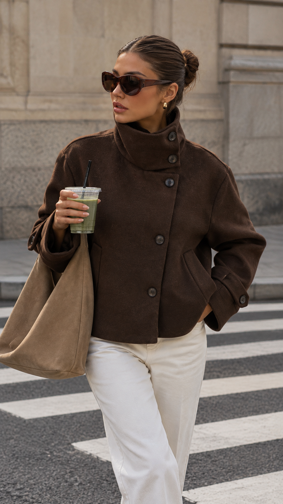 Lumina Wear Blair stand-collar jacket in a sleek, structured design