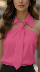 Lily | Halter Blouse Contrast - Lumina - Lumina Vancouver