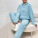 Lumina Wear Alexa cozy hooded two-piece lounge set, featuring a flattering fit and soft loungewear fabric.